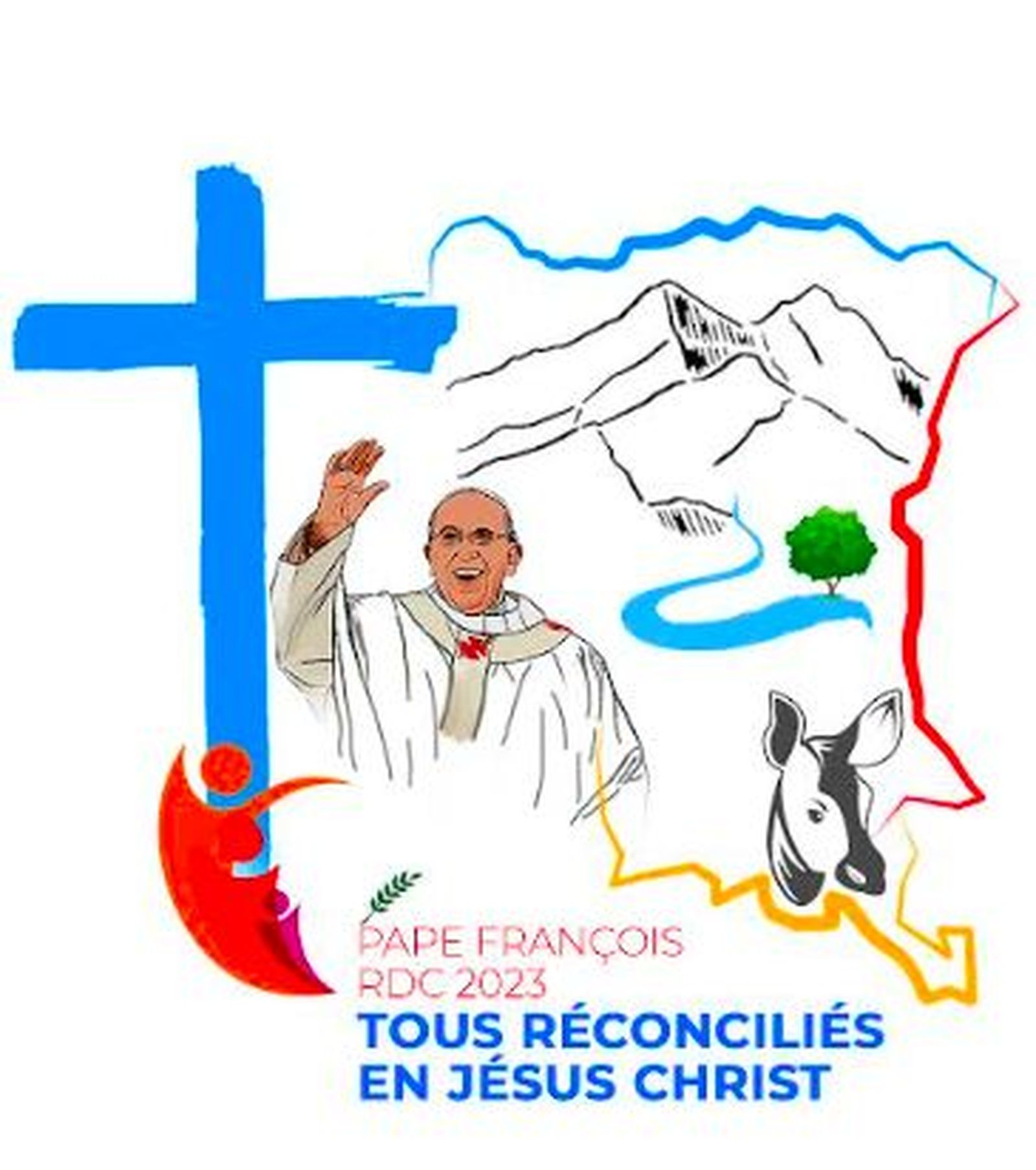 Logo y lema del viaje del Papa a Congo