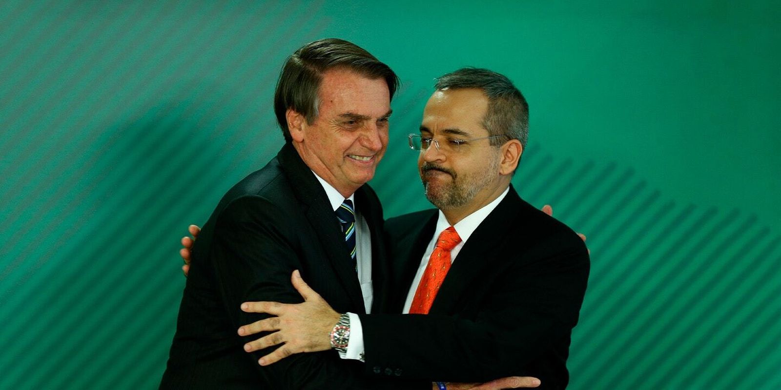 Bolsonaro y su ministro de educación, Abrahan Weintraub