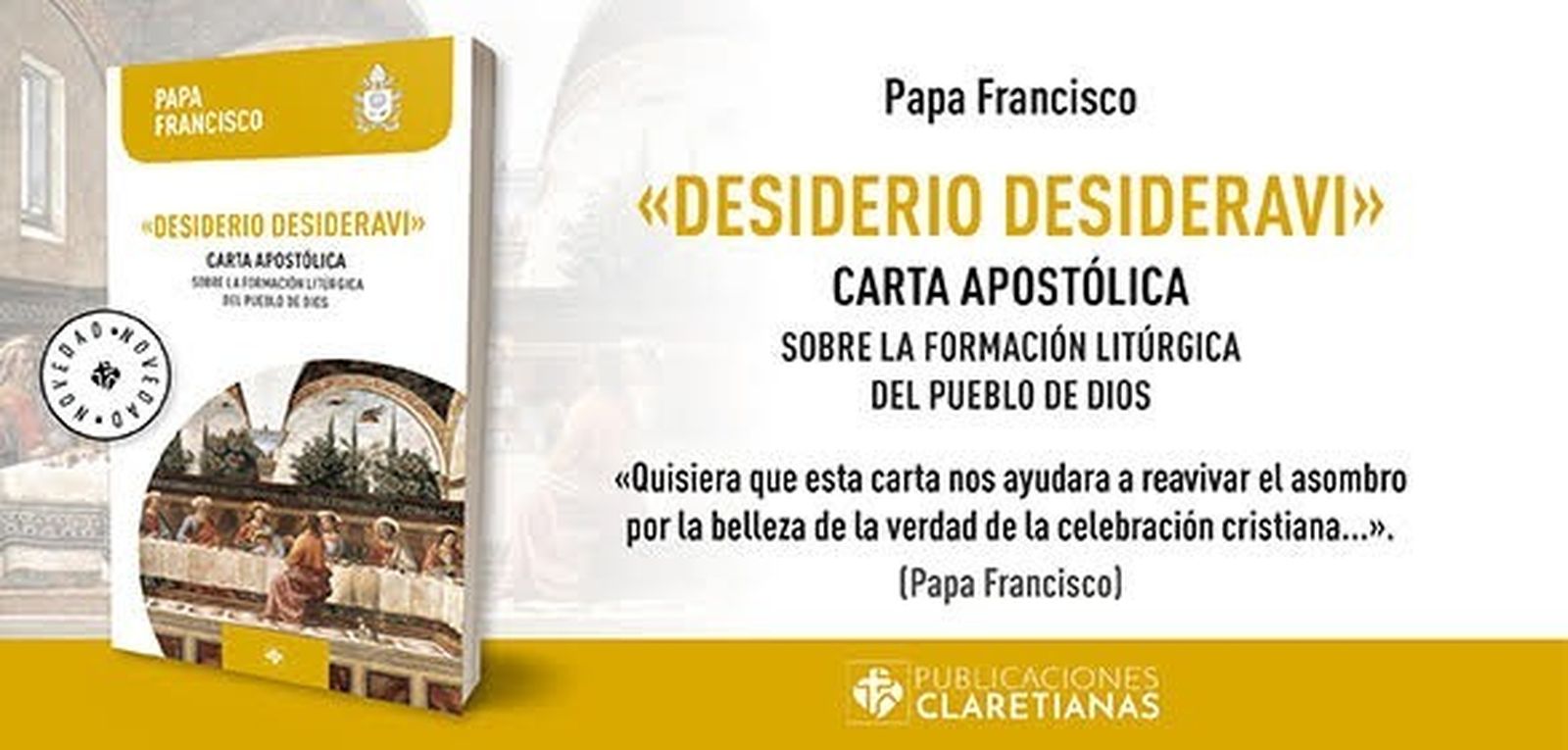 'Desiderio Desideravi', ya a la venta en Publicaciones Claretianas