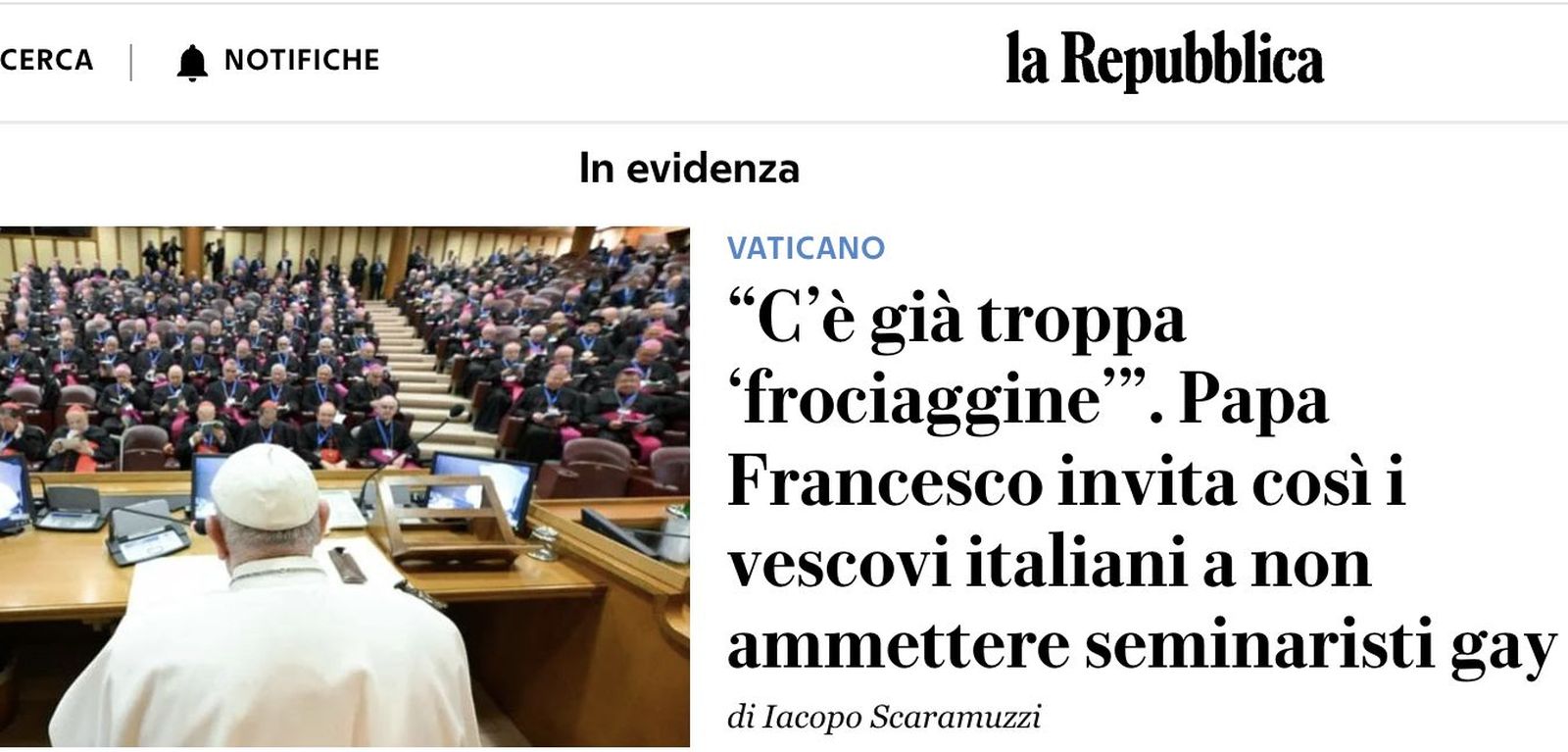 Recorte de la Repubblica