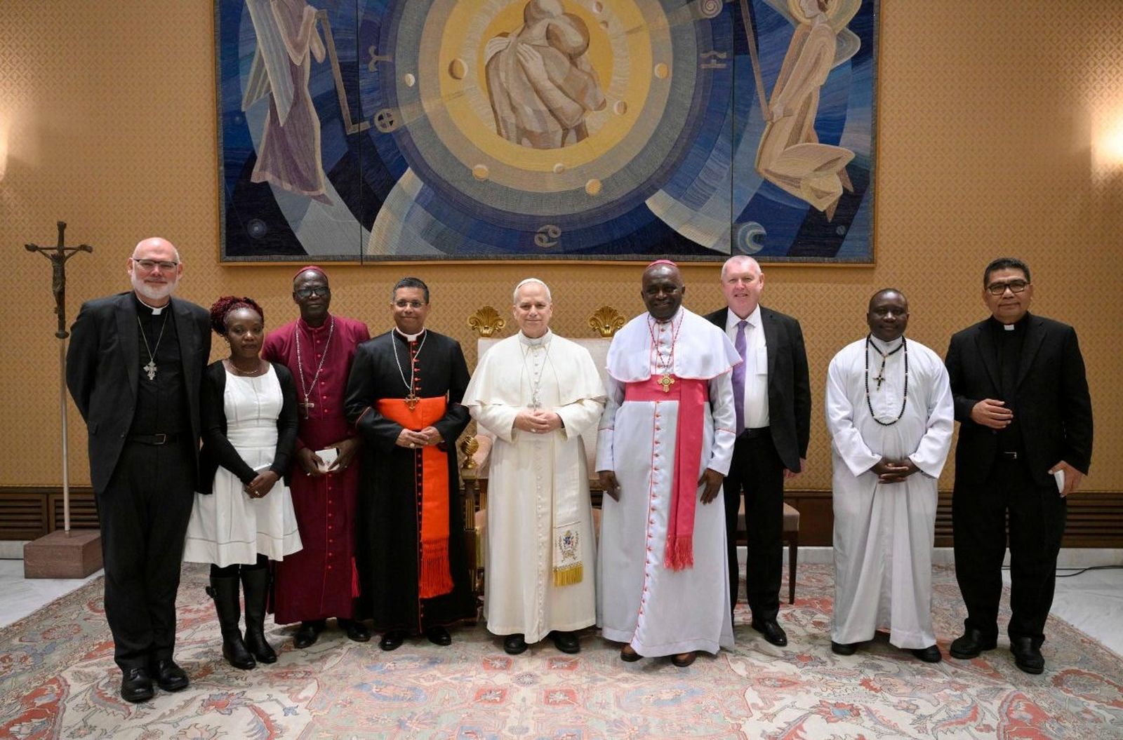 El Papa, con la delegación del PROCMUR