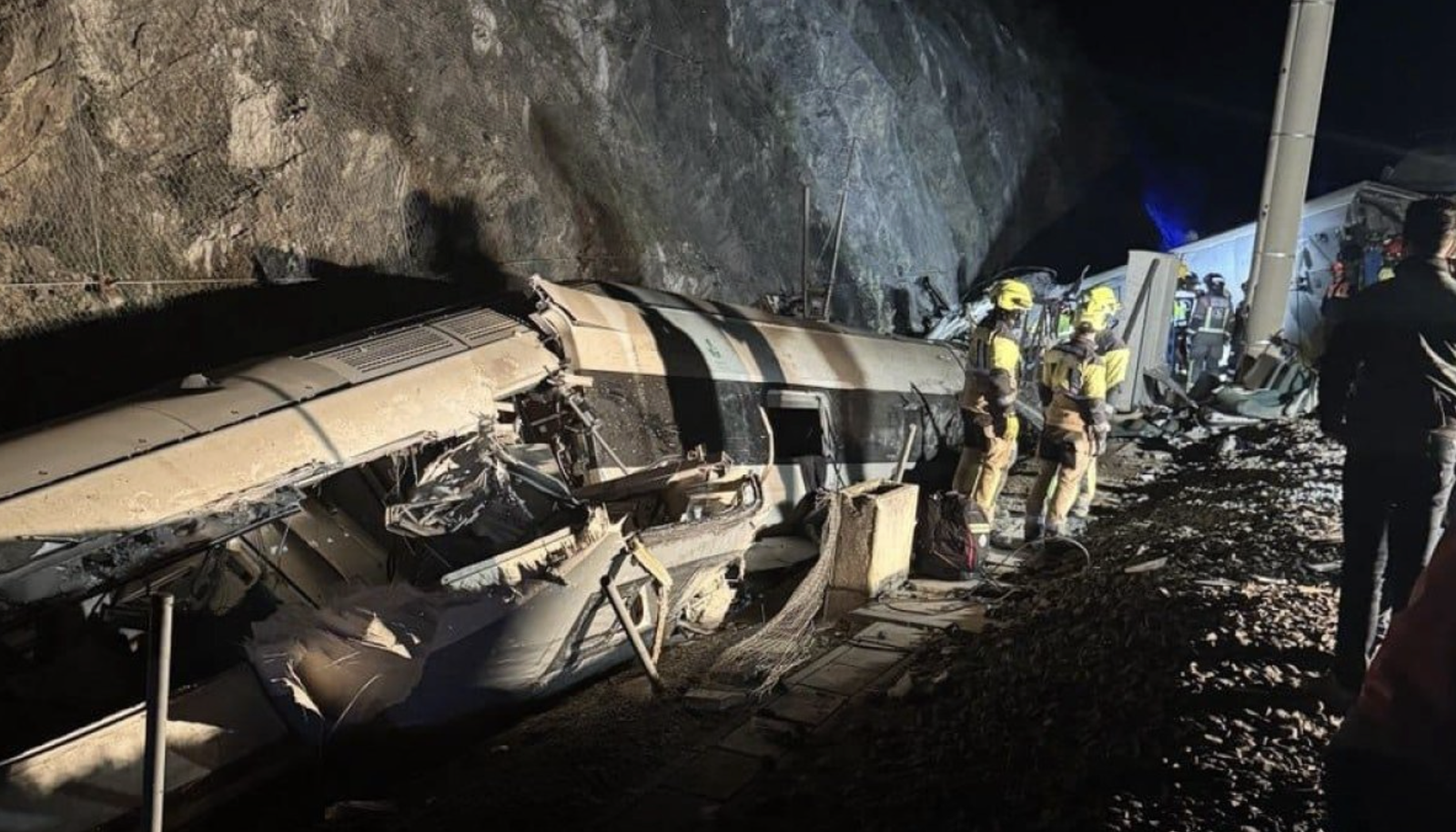 El tren Alvia accidentado en Adamuz