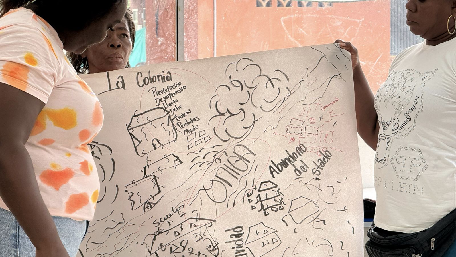 Grupo de mujeres de Baja Calima comparten su experiencia tras el terremoto