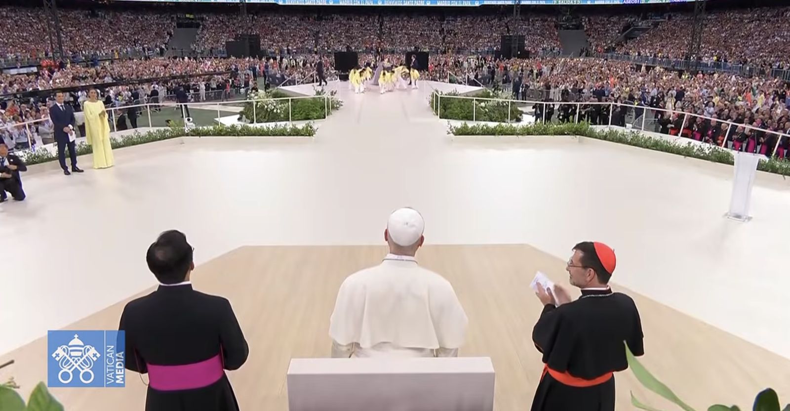 El Papa en el Bernabeu