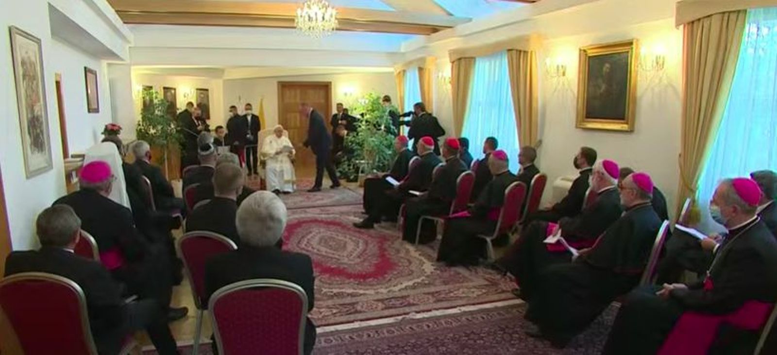 Encuentro ecuménico con el Papa en la Nunciatura de Bratislava