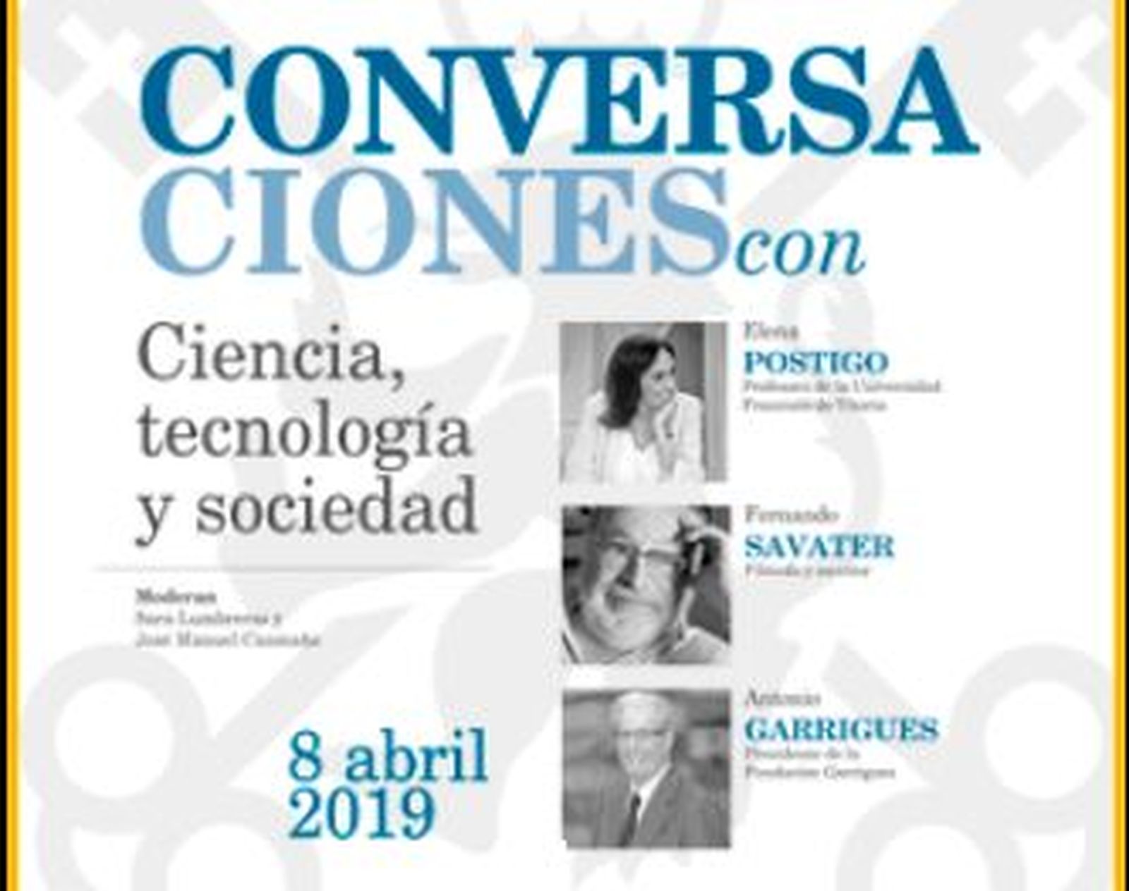 Garrigues Walker, Fernando Savater y Elena Postigo conversan sobre Ciencia, Tecnología y Sociedad