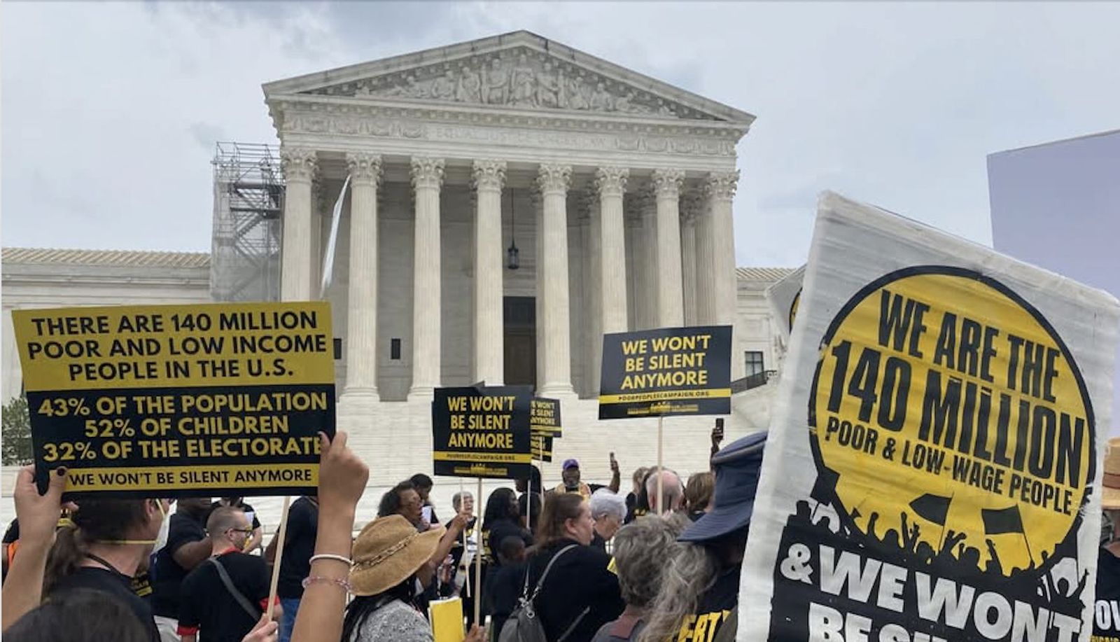 Protesta de grupos religiosos frente al Capitolio