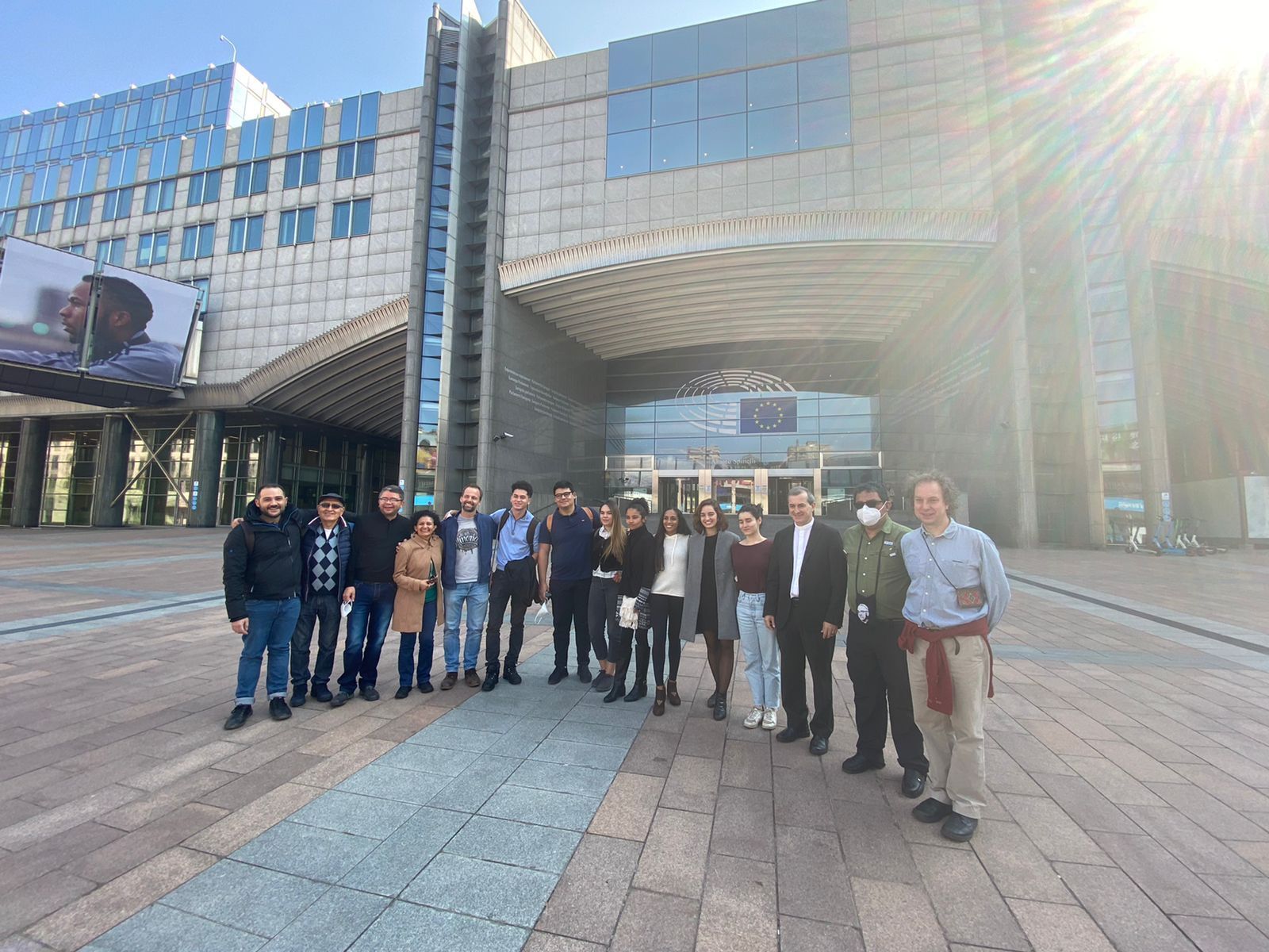 Miembros de la red Iglesias y minería durante su gira por Europa