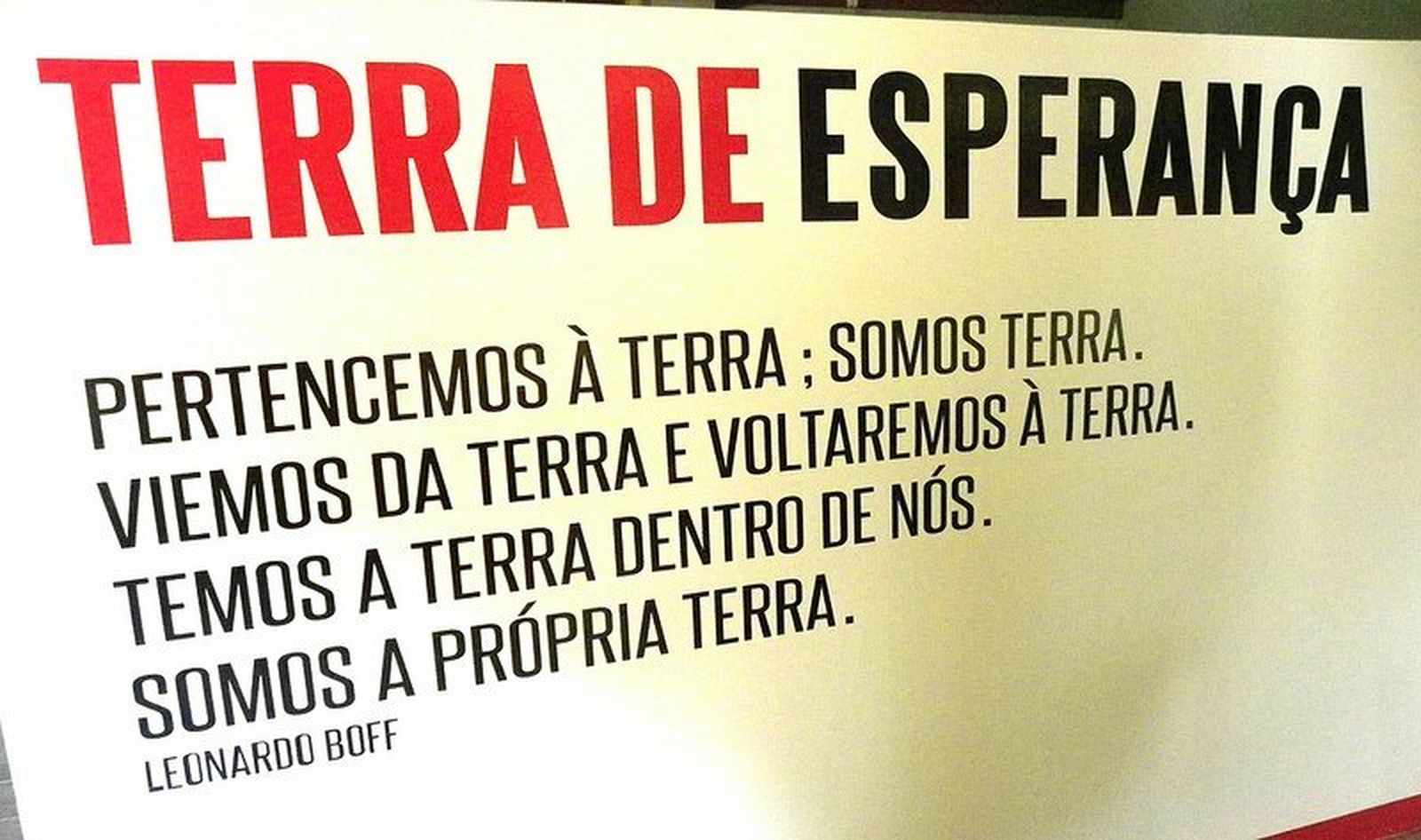 Exposición Terra de esperanza