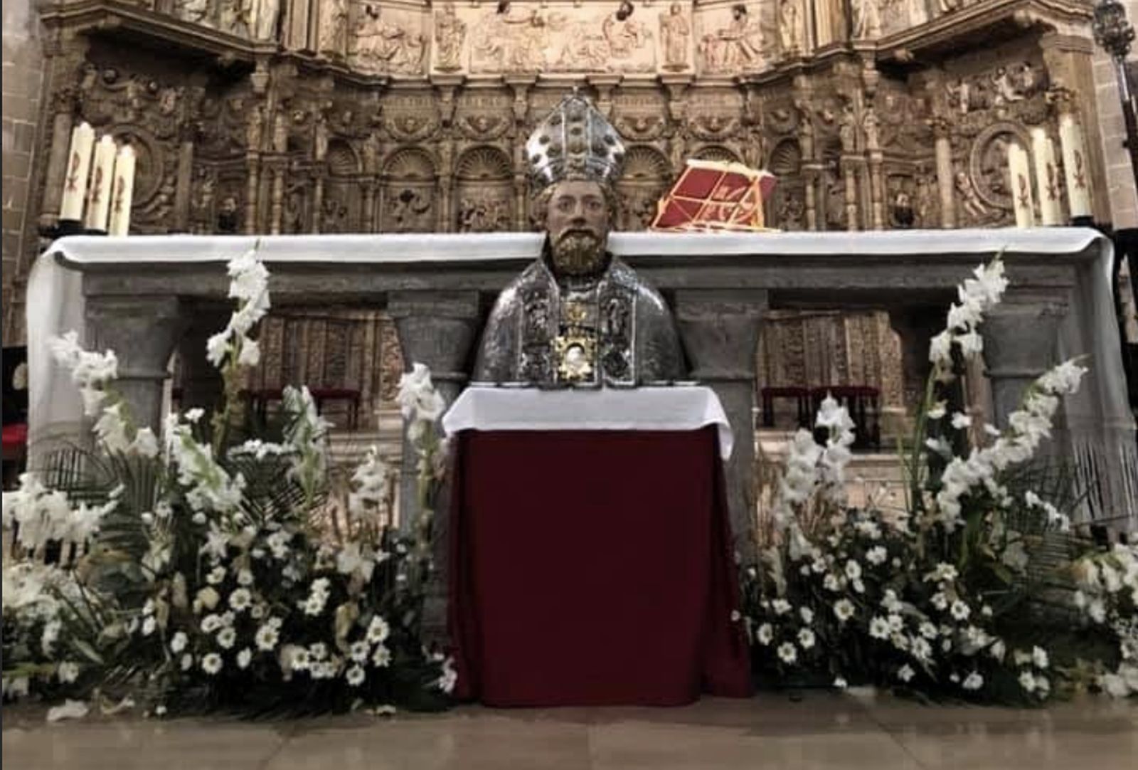Catedral y busto de san Ramón