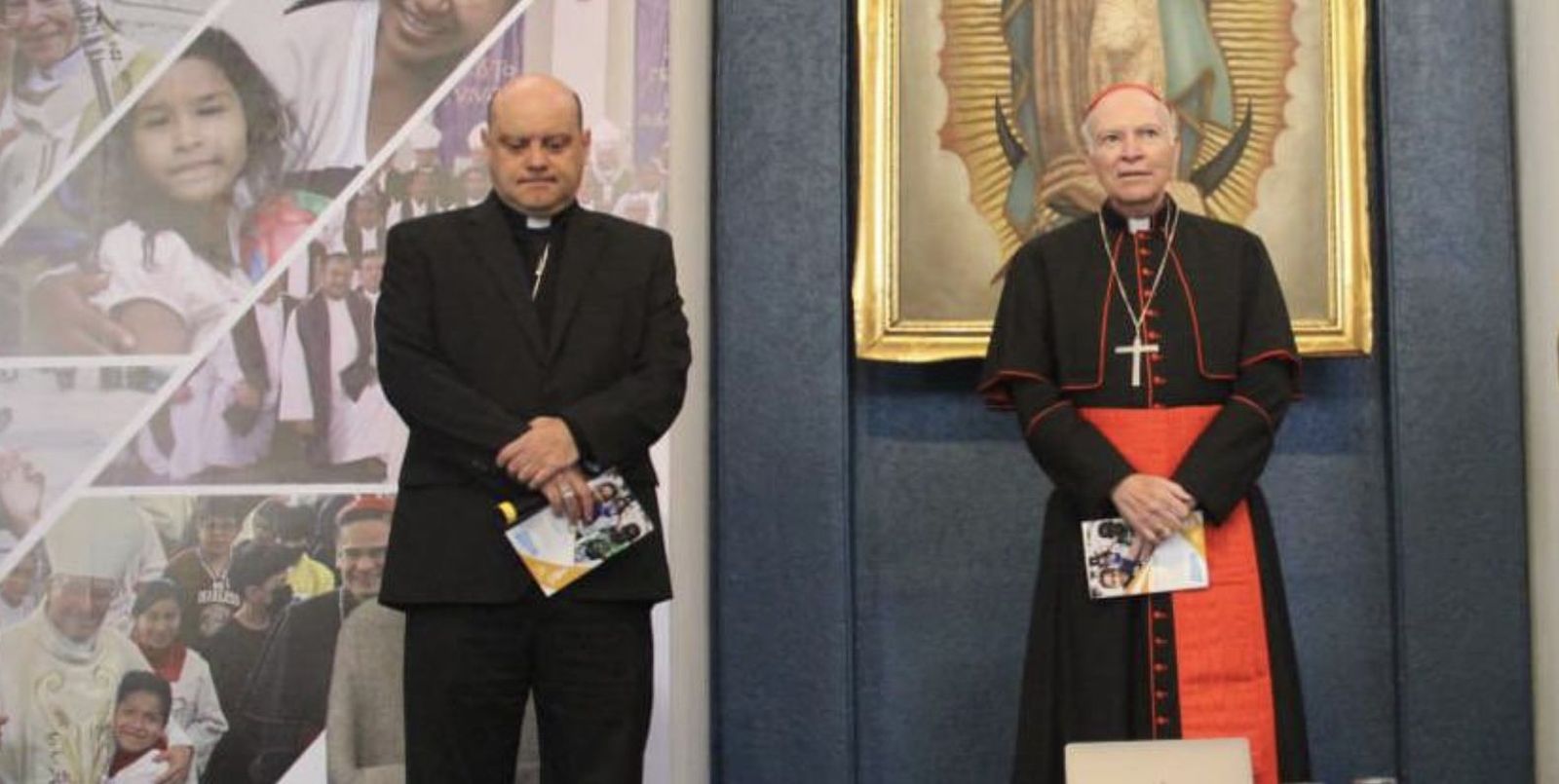 Cardenal Aguiar y monseñor Acero