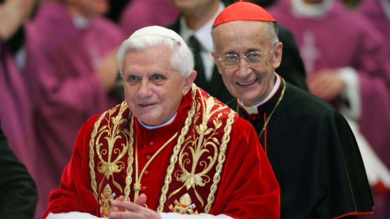 Cardenal Camilo Ruini y Benedicto XVI