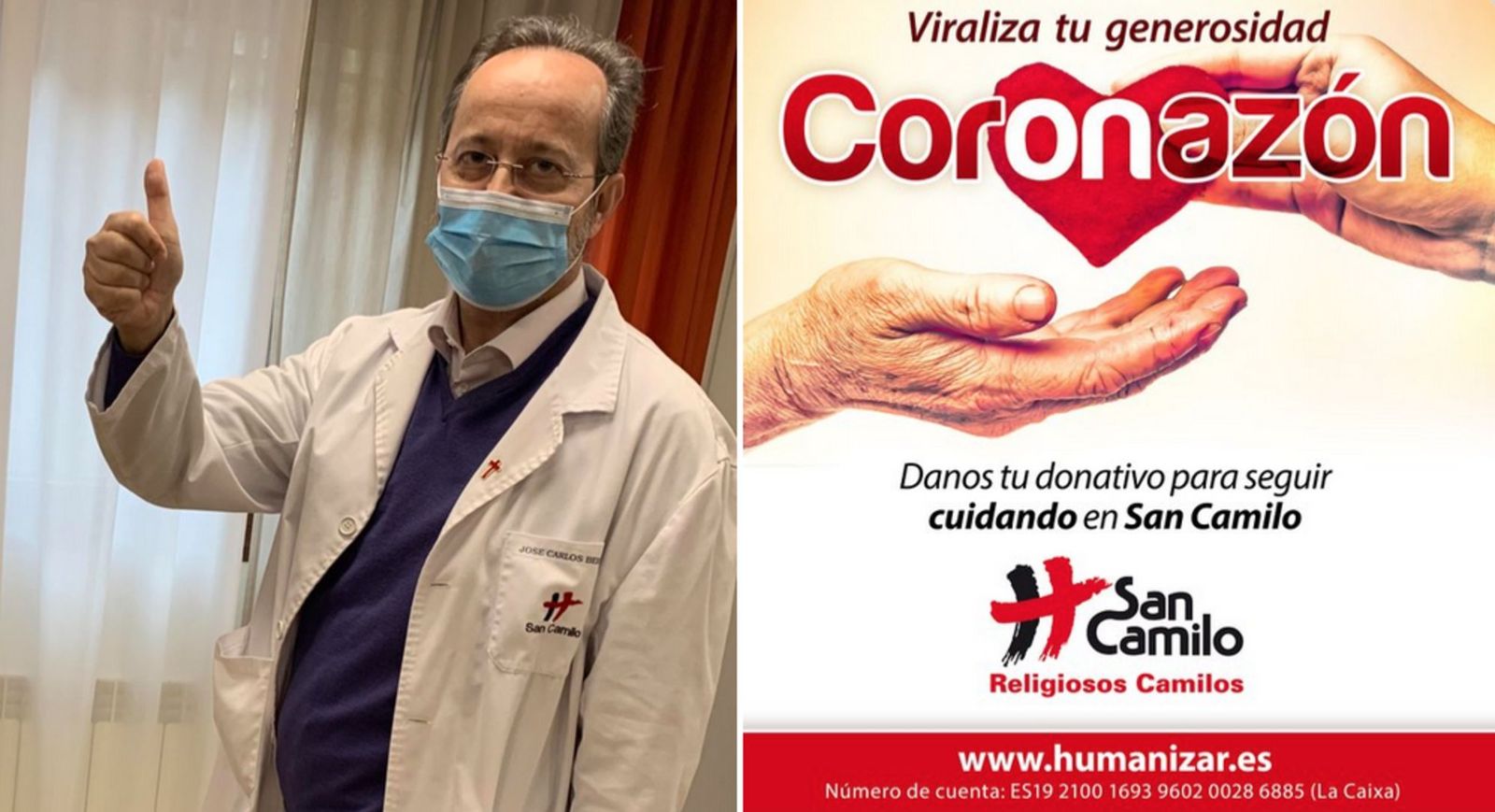 Campaña CORONAZÓN del Centro San Camilo