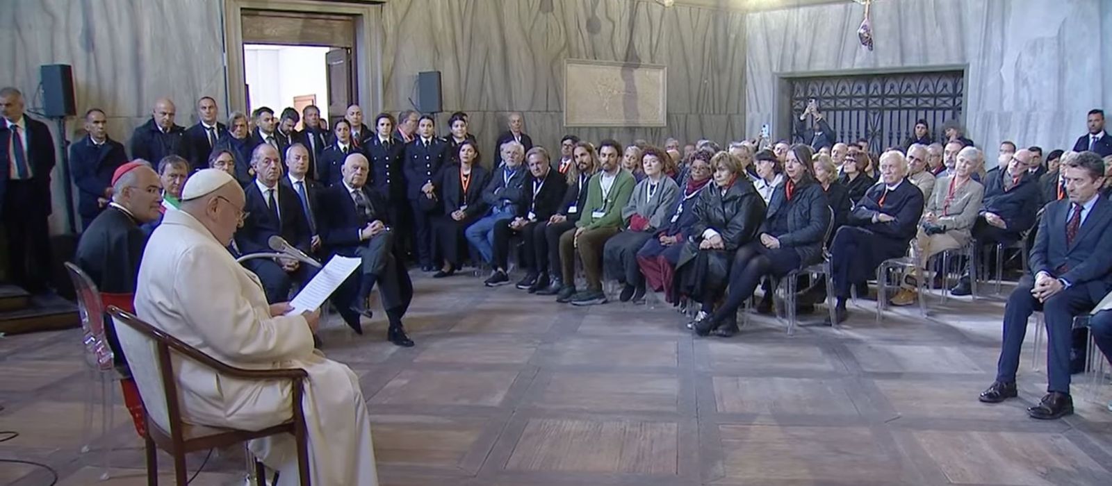 Francisco inauguró la Bienal de Venecia