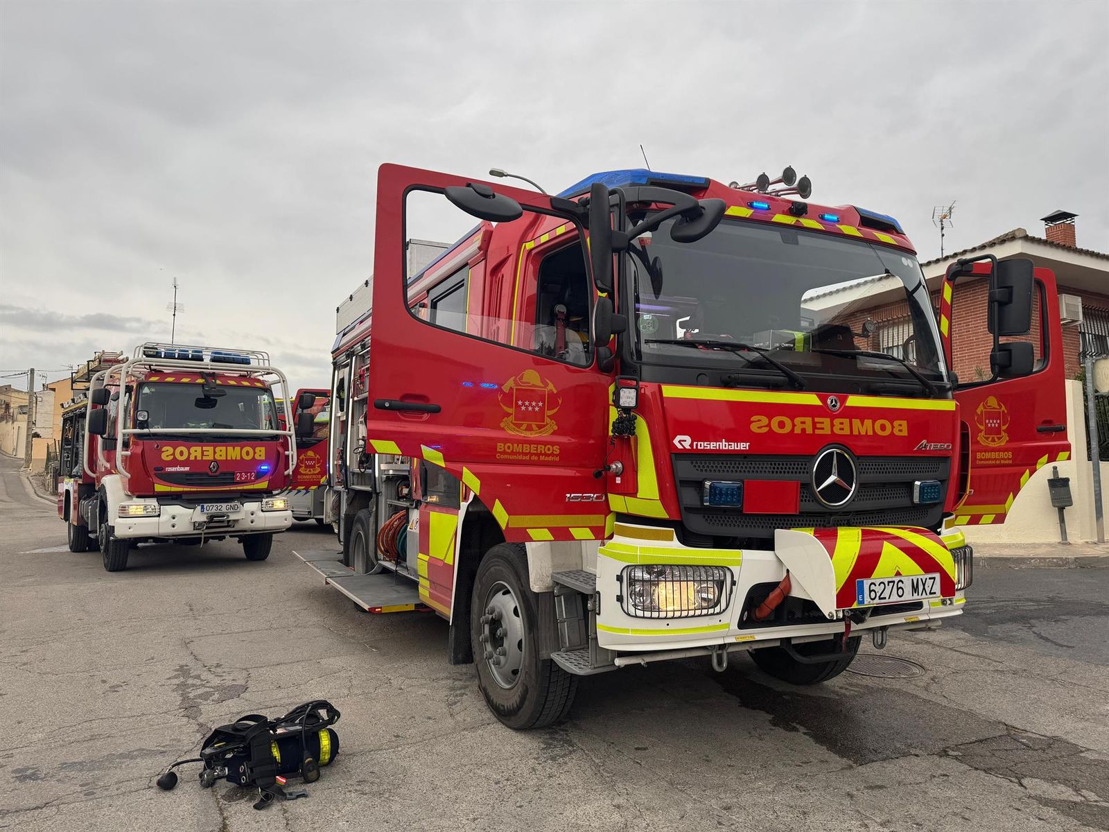 Una dotación de Bomberos de la Comunidad de Madrid