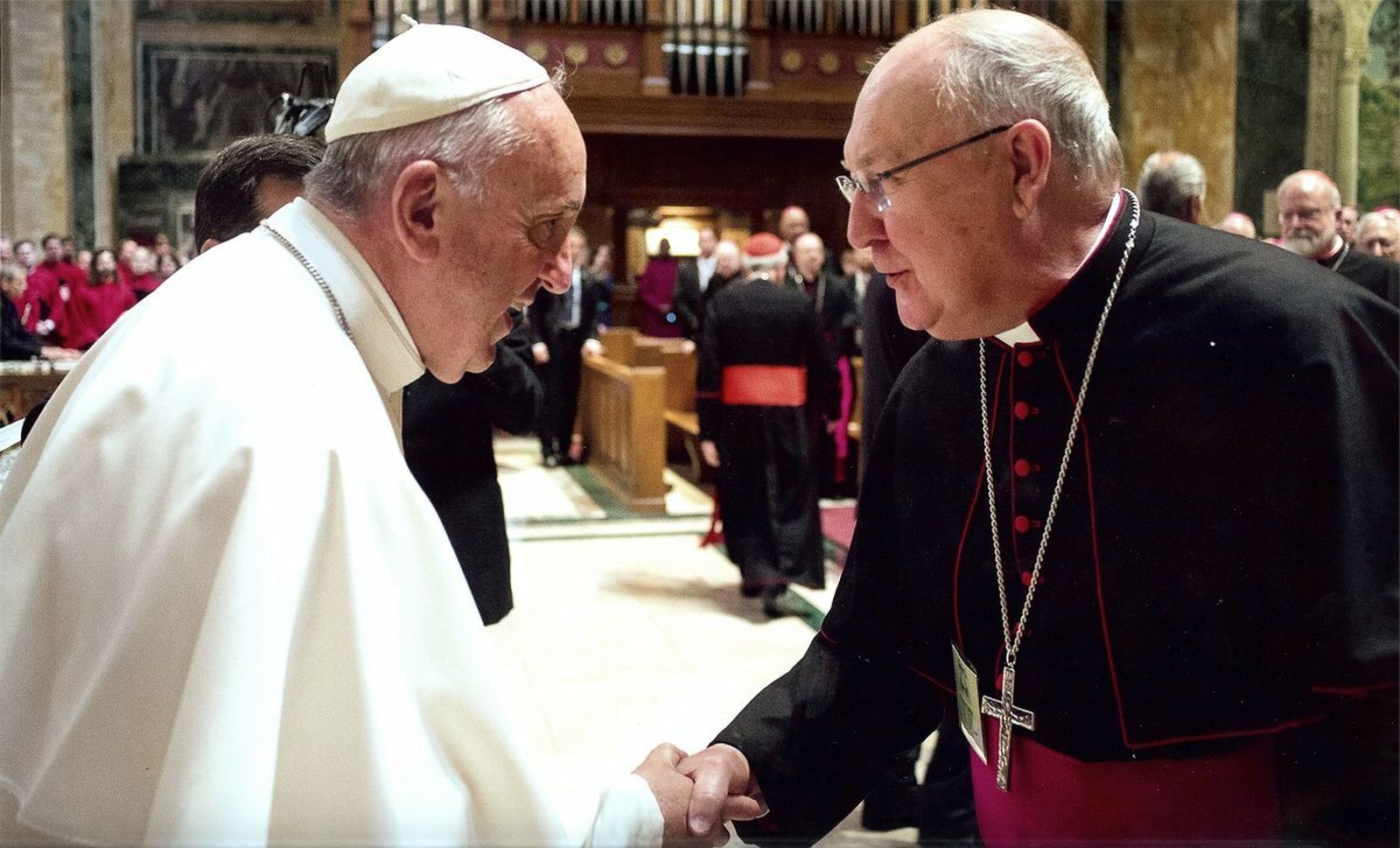 Kevin Farrell, con el Papa Francisco