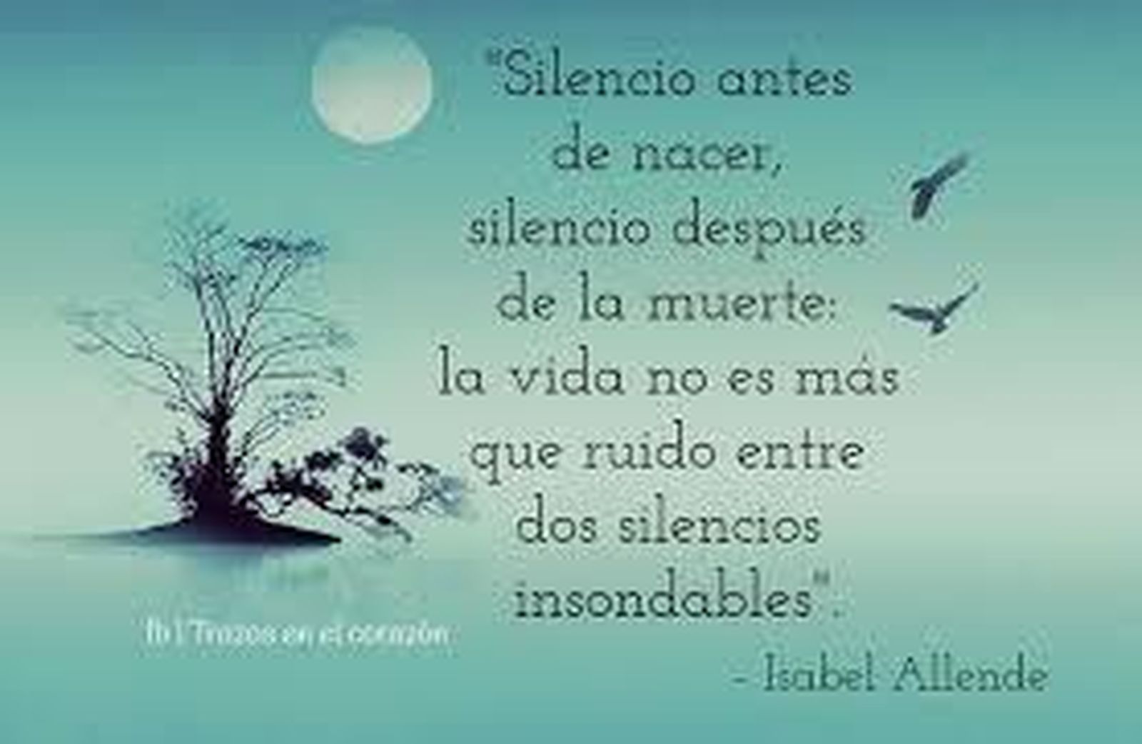 Solo queda guardar silencio