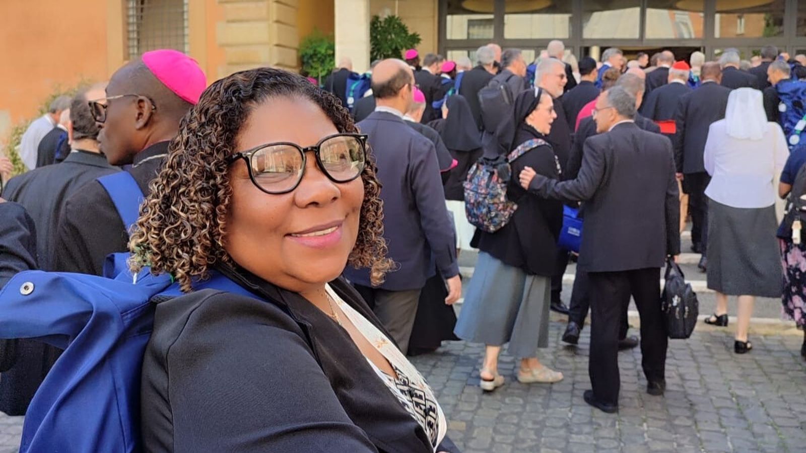 Sonia Gomes de Oliveira en el Sínodo