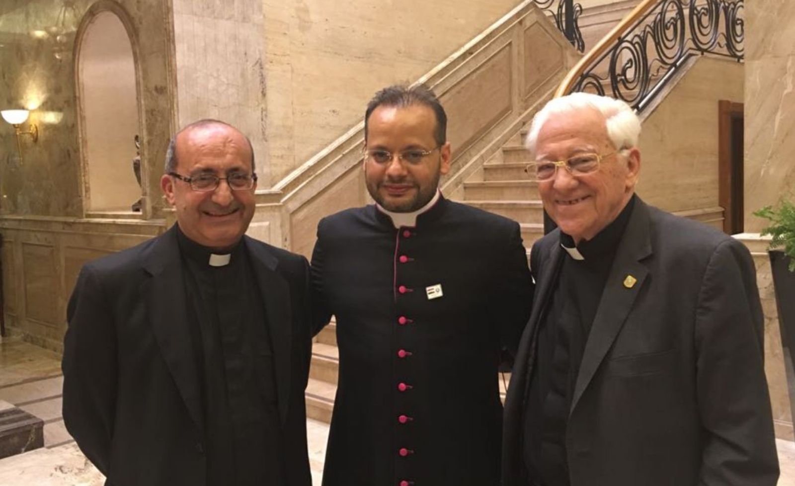 Padre Carlos, Monseñor Yoannes y padre Ángel