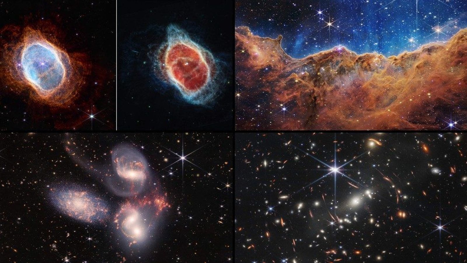 Imágenes del universo captadas por el telescopio James Webb