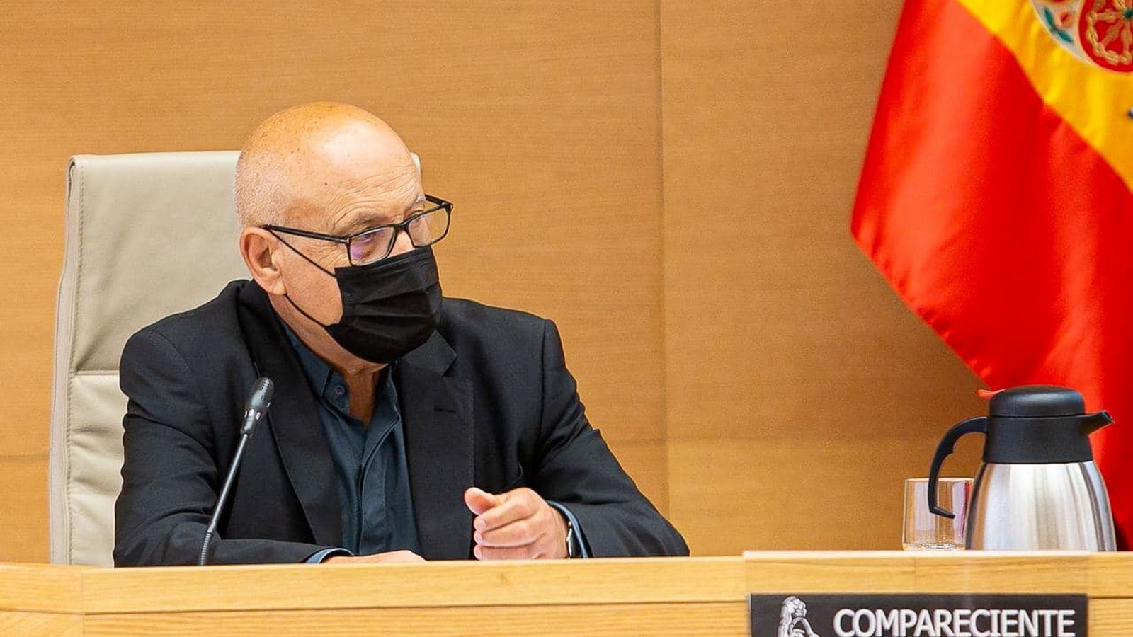 Silverio Nieto, durante su comparecencia en el Congreso