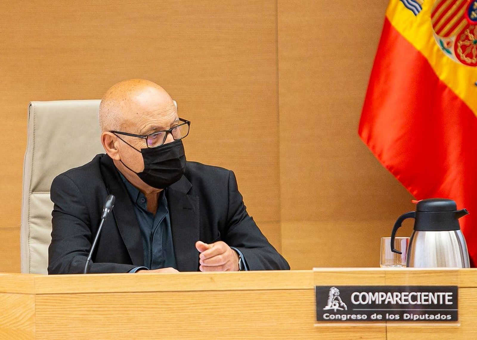 Silverio Nieto, durante su comparecencia en el Congreso