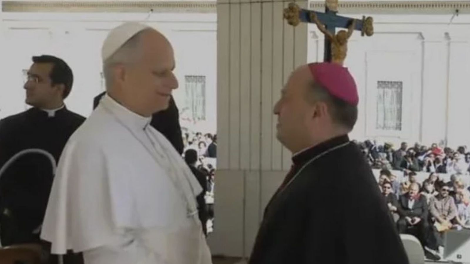 El Papa, con Francisco Prieto