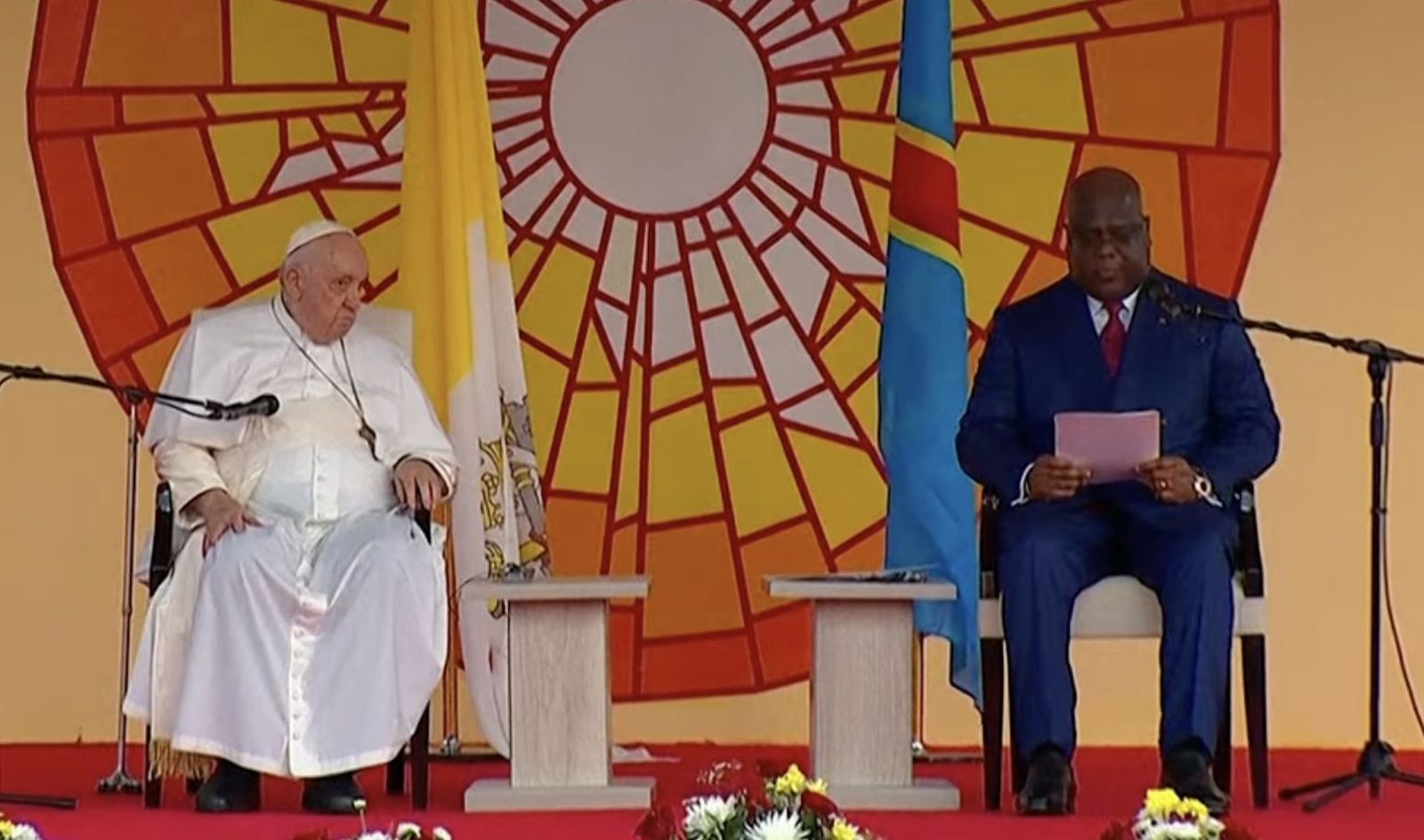 El Papa y el presidente de RDC