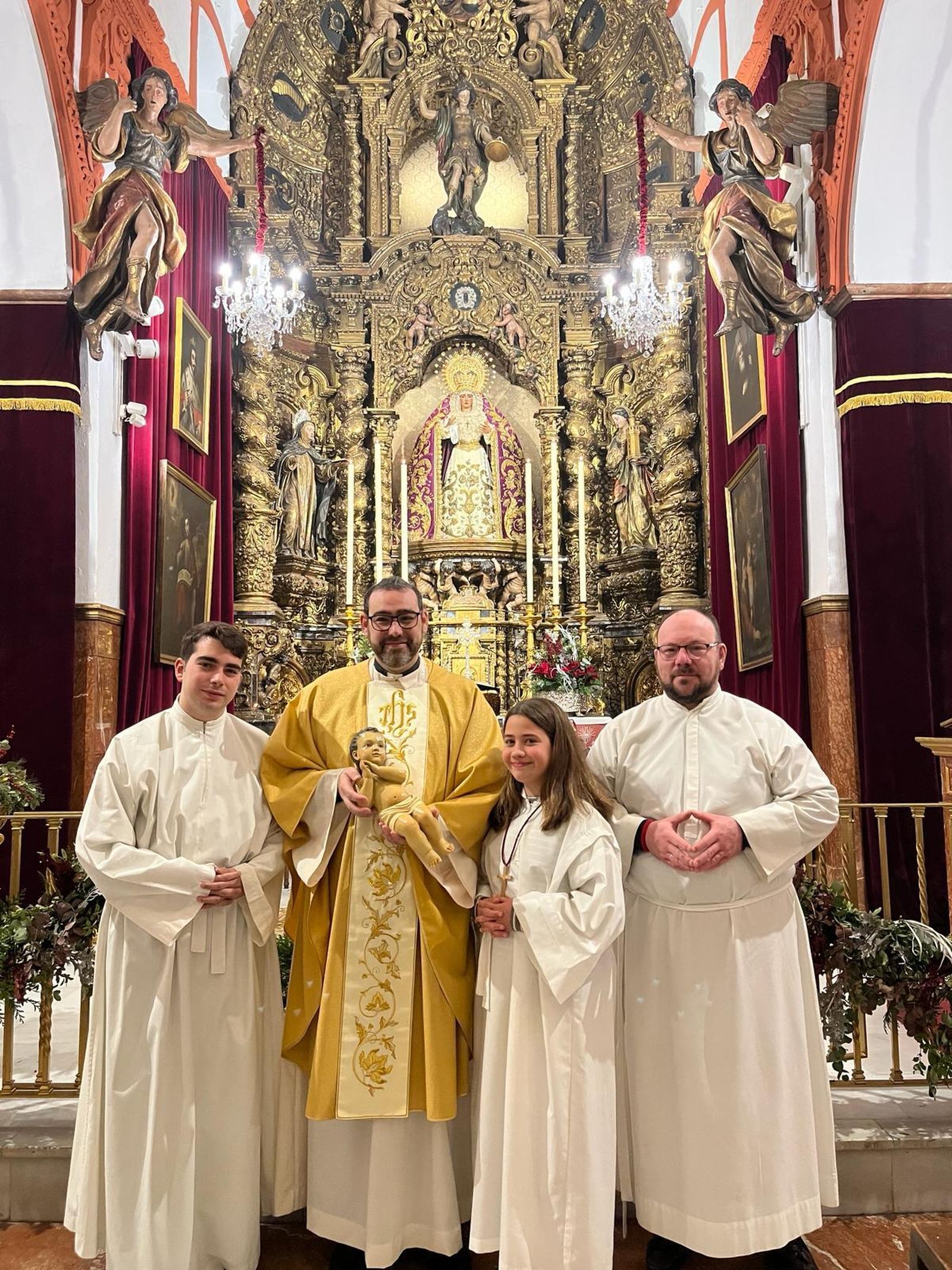 Óscar Díaz Malaver en la iglesia