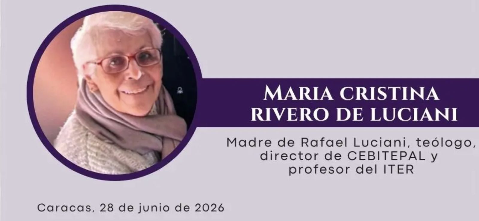 María Cristina Rivero de Luciani