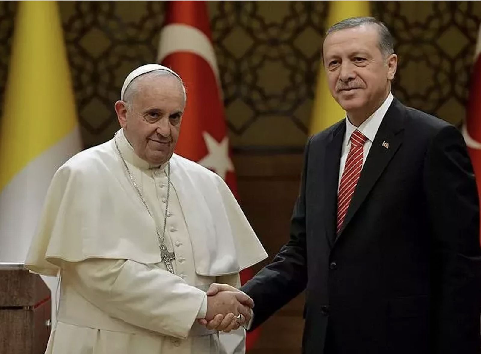 Francisco y Erdogan en una foto de archivo