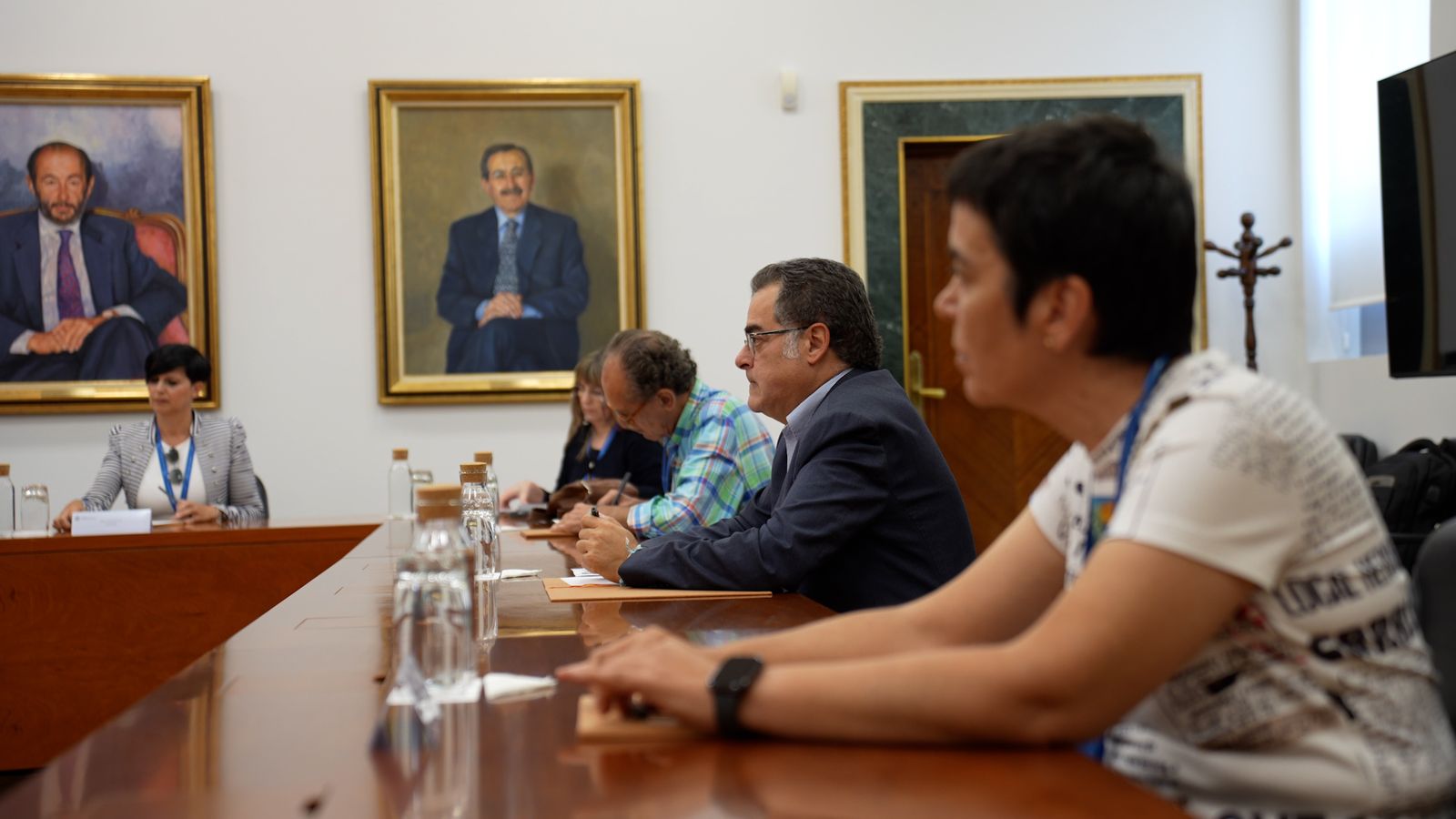 Juan Cuatrecasas, durante la reunión