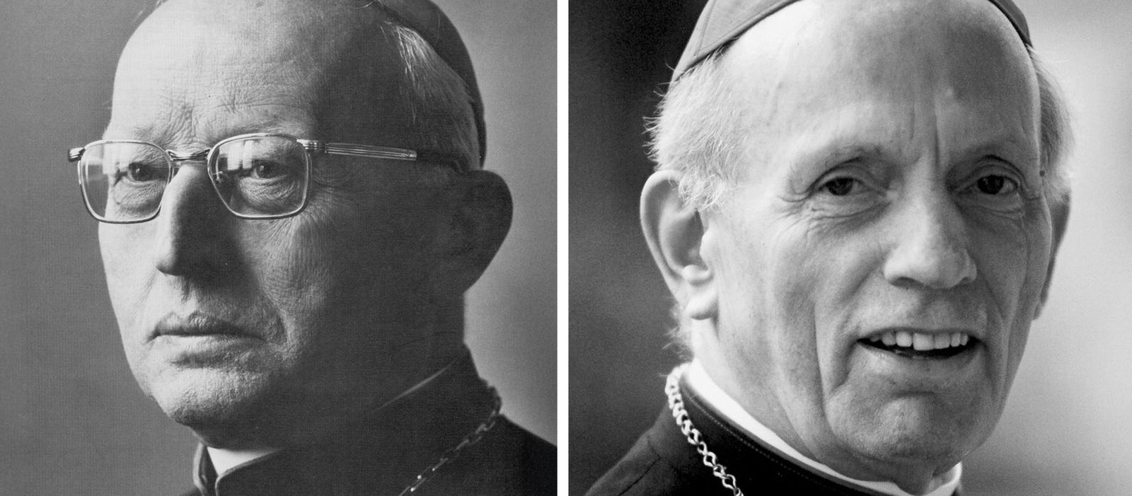 Los cardenales Lorenz Jaeger y Johannes Joachim Degenhardt