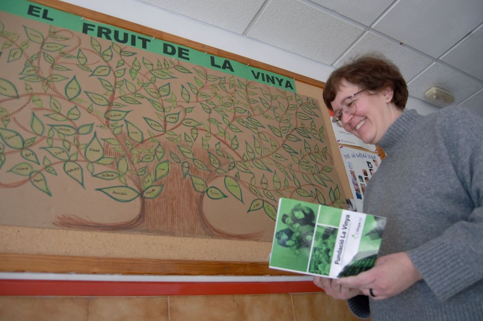 La directora de la Fundación La Vinya