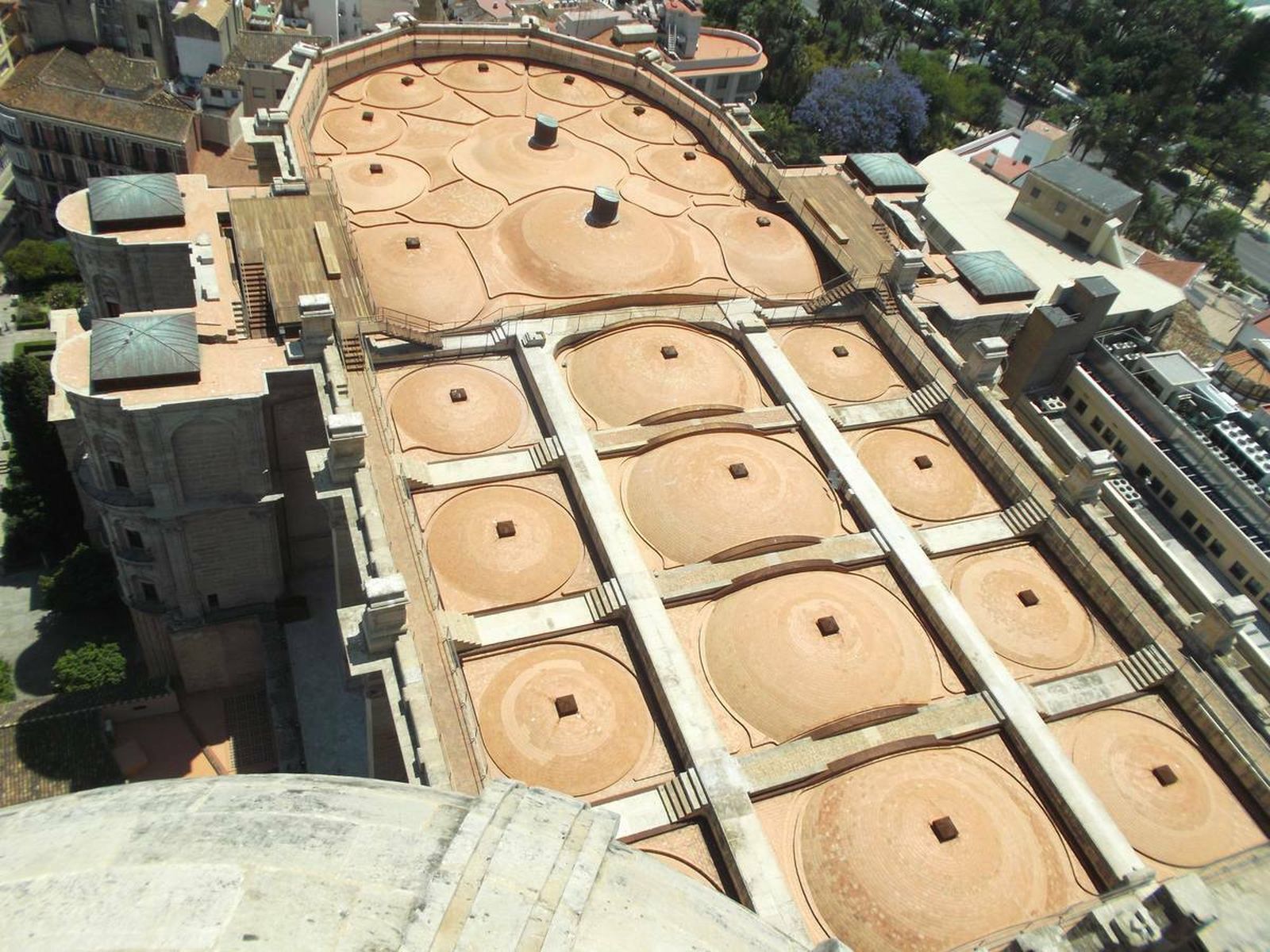 Cubierta de la catedral de Málaga