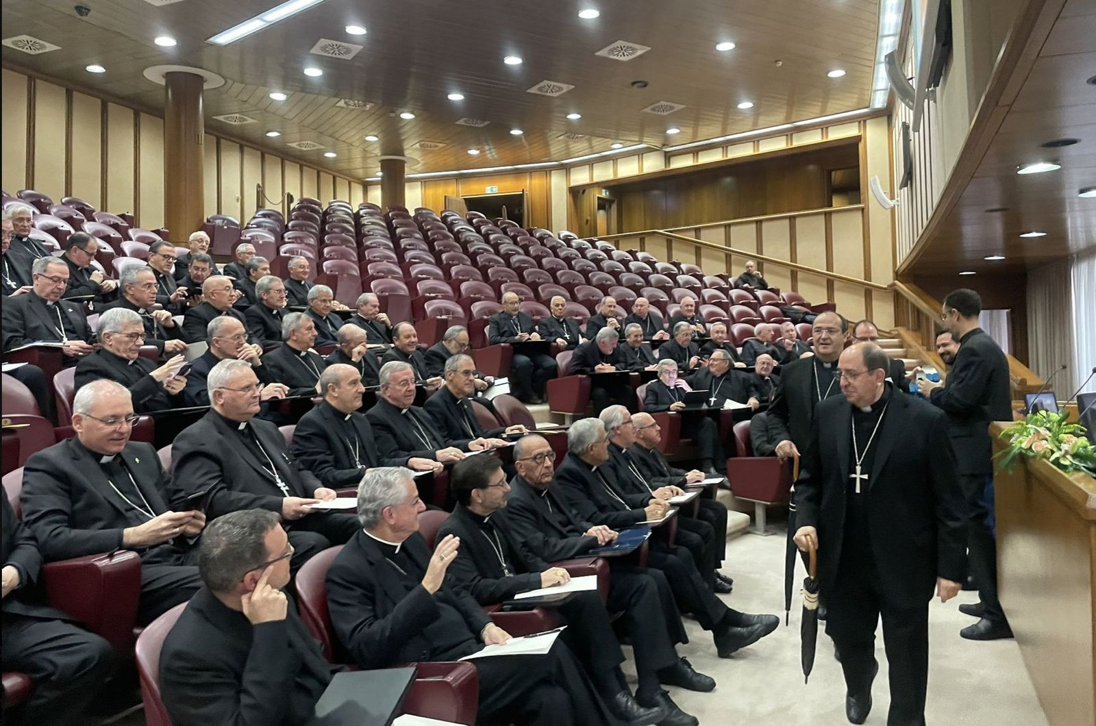 Los obispos españoles en su visita al Vaticano