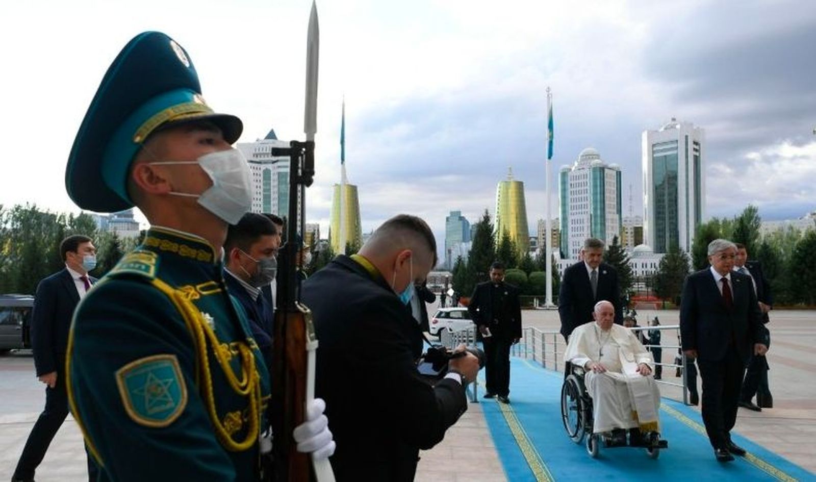 El Papa, y el presidente kazajo