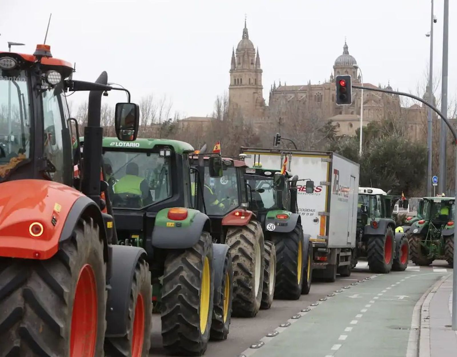 Tratorada en Salamanca