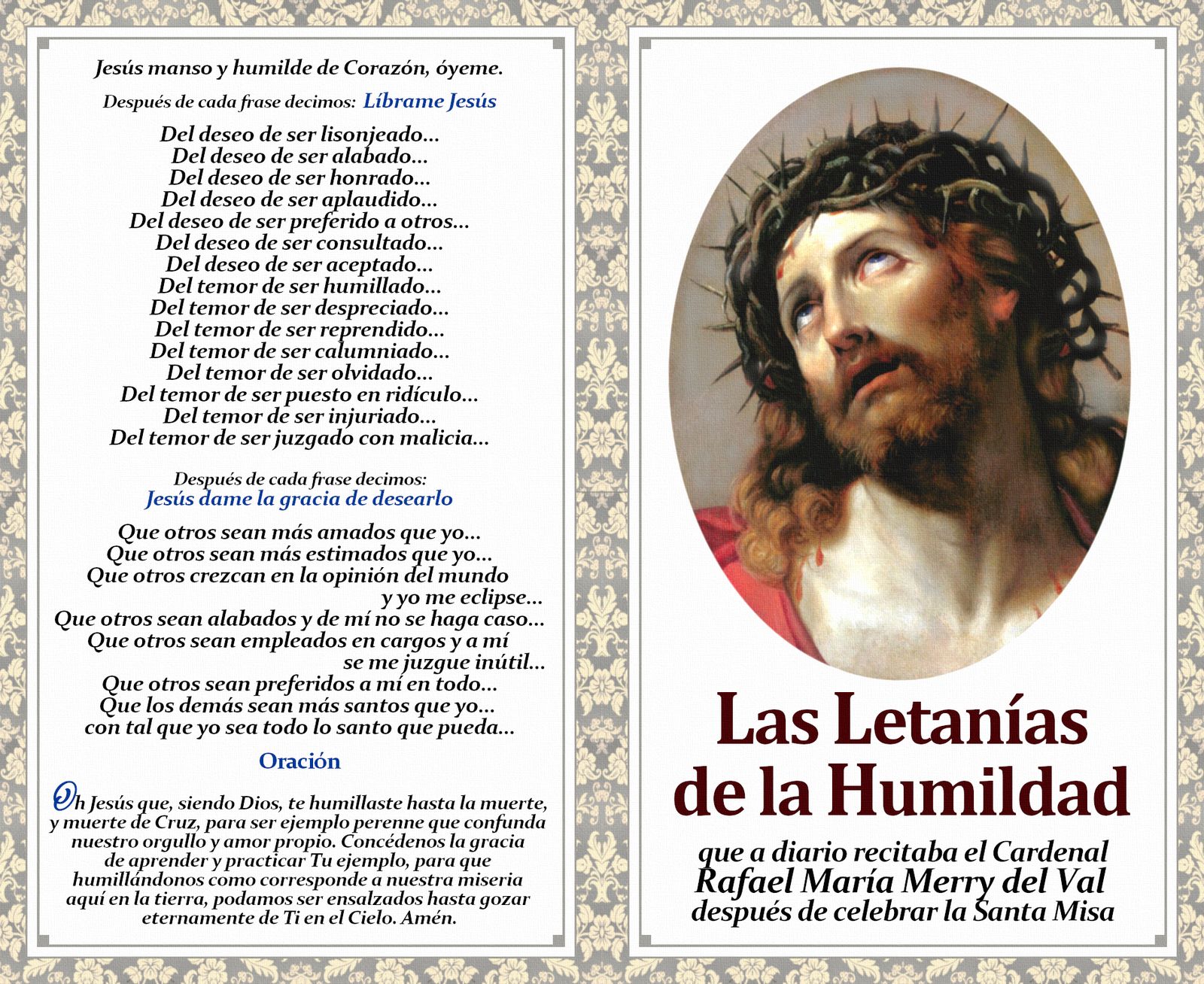 Letanías de la Humildad, del cardenal Merry del Val