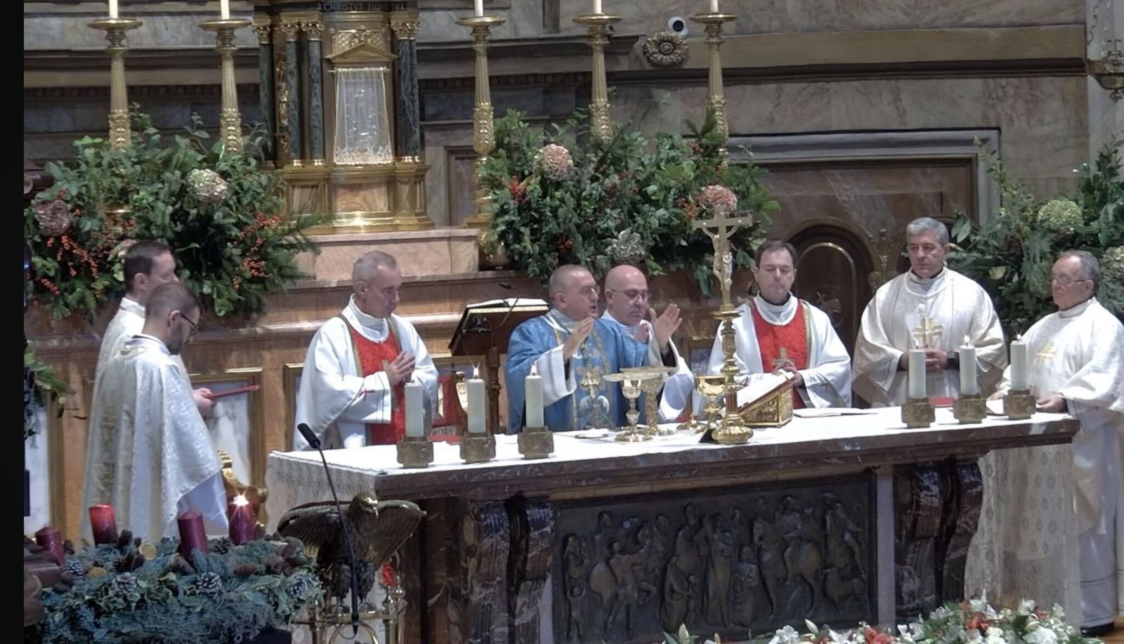 Piero Pioppo, en su primera misa en España