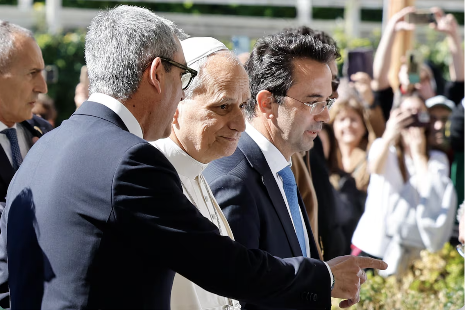 El Papa entrando al Gemelli el 13 de octubre.
