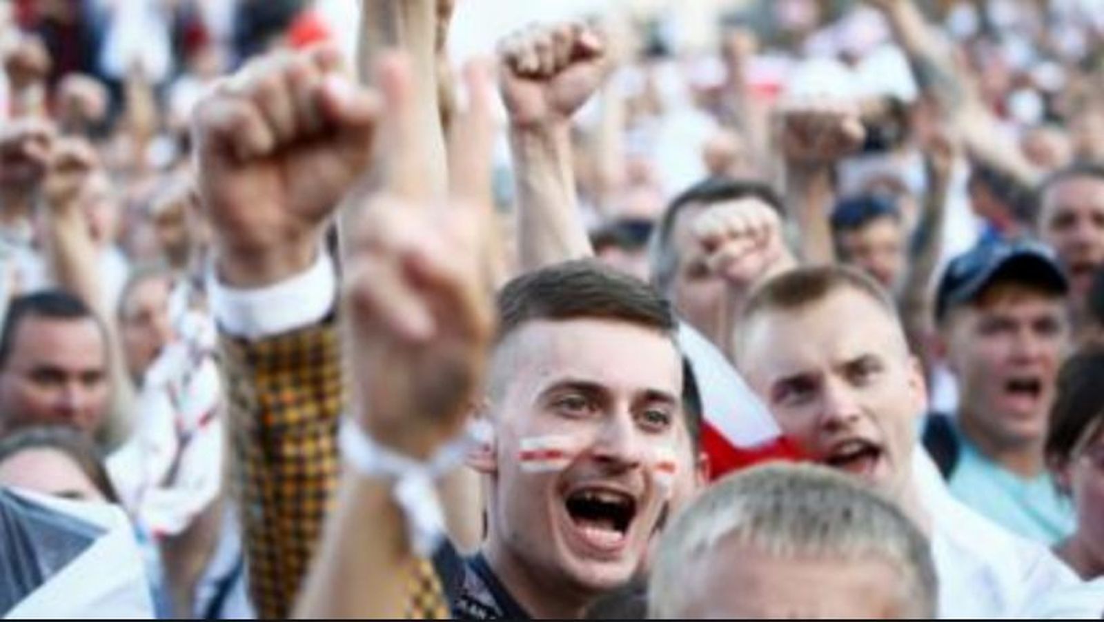 Manifestantes en Bielorrusia