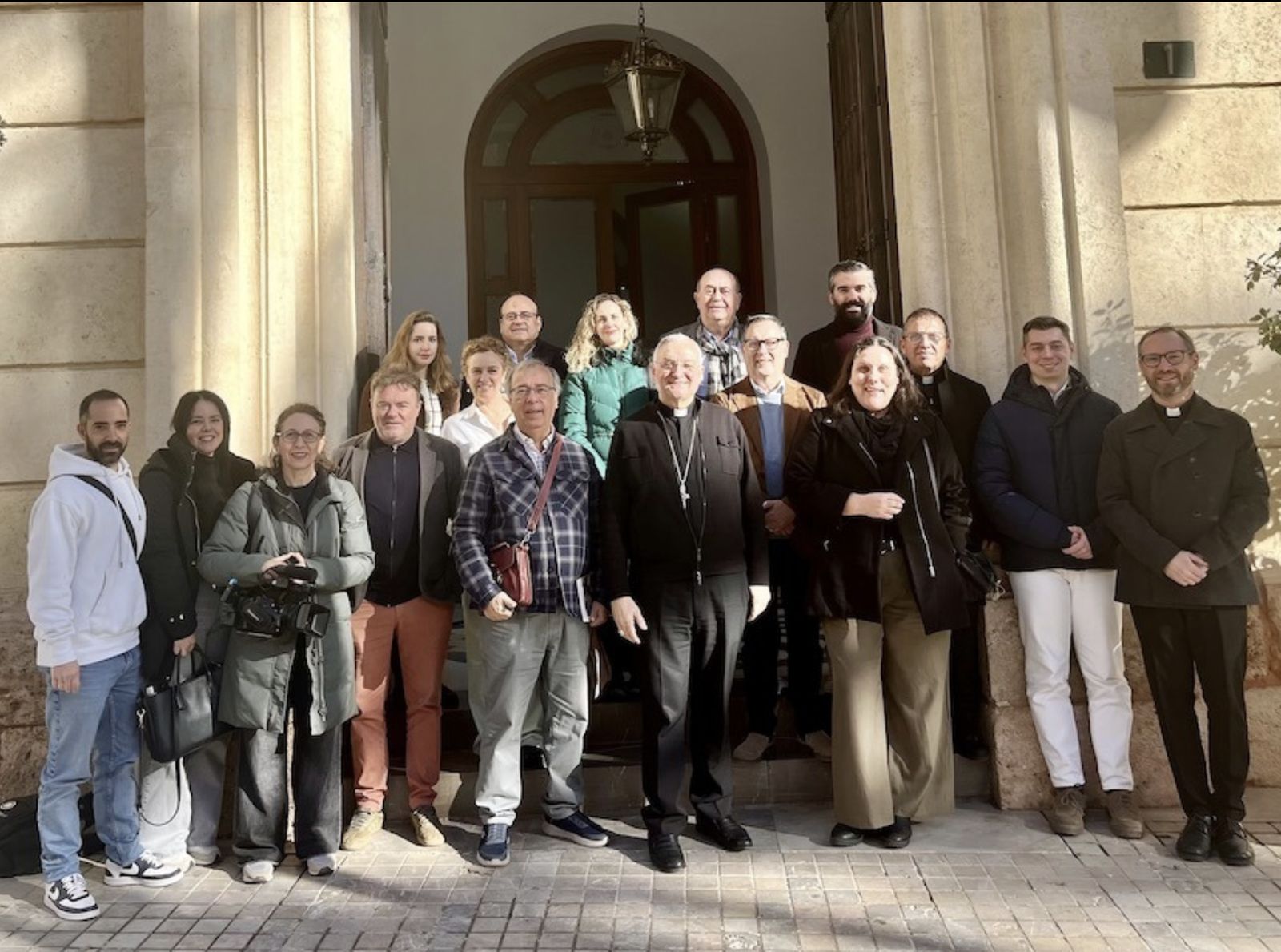 Gómez Cantero, con los periodistas