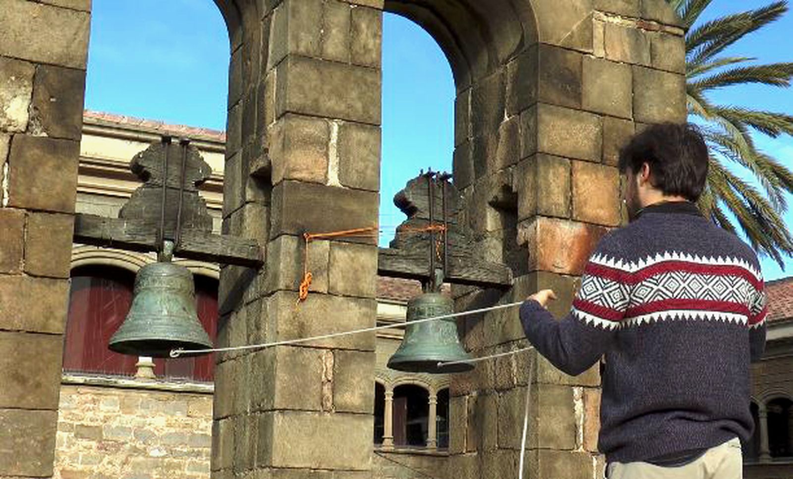 Campanar de una Iglesia en Barcelona.