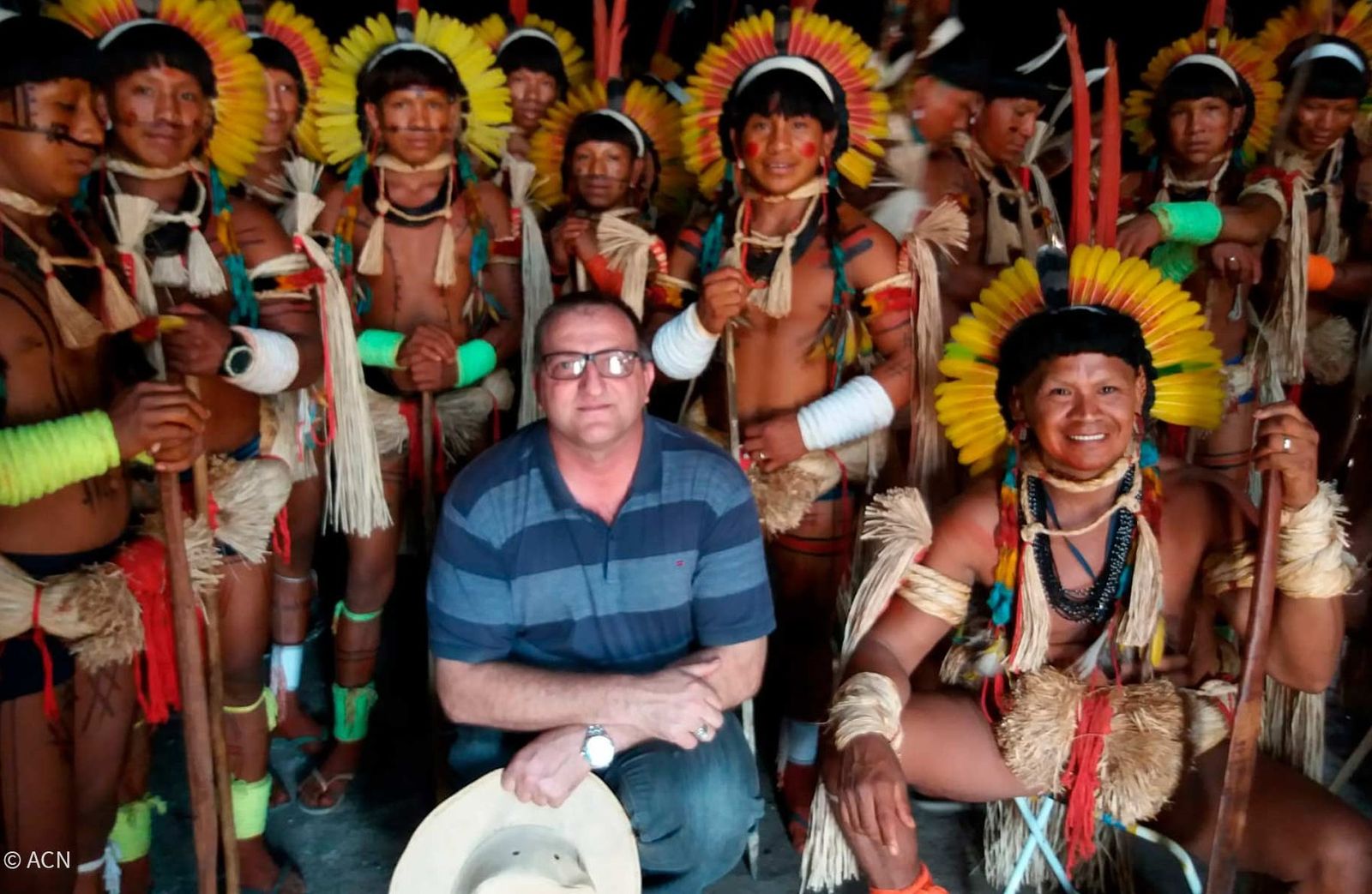 Monseñor Neri Tondello participa de uno de los momentos de espiritualidad de los pueblos indígenas