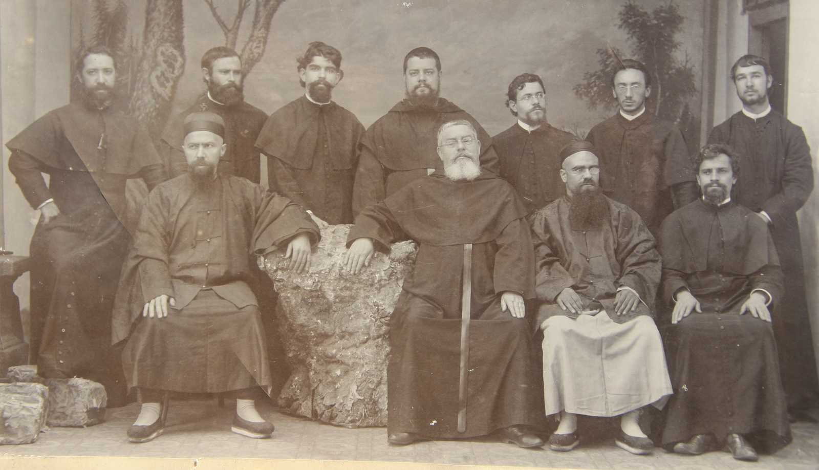 Grupo de misioneros agustinos en China.  Principio de siglo XX