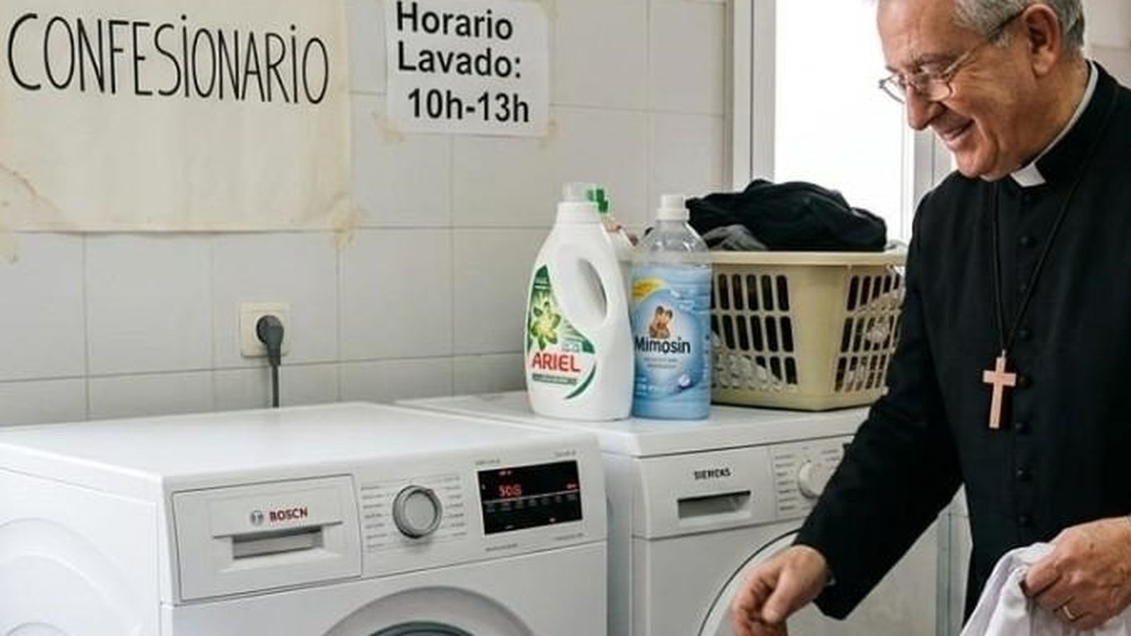 Lavando pecados- Imagen creada con IA