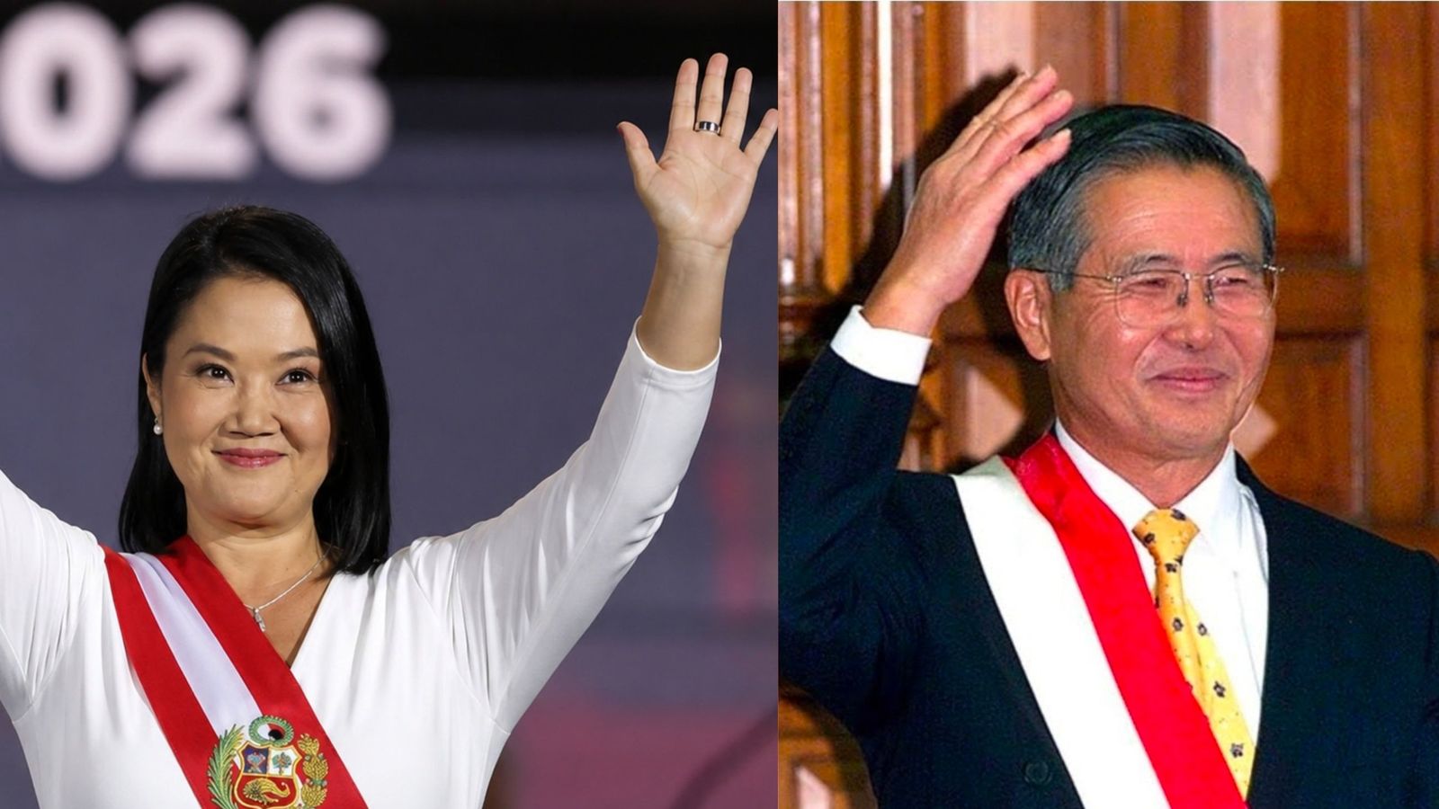 Keiko y Alberto Fujimori