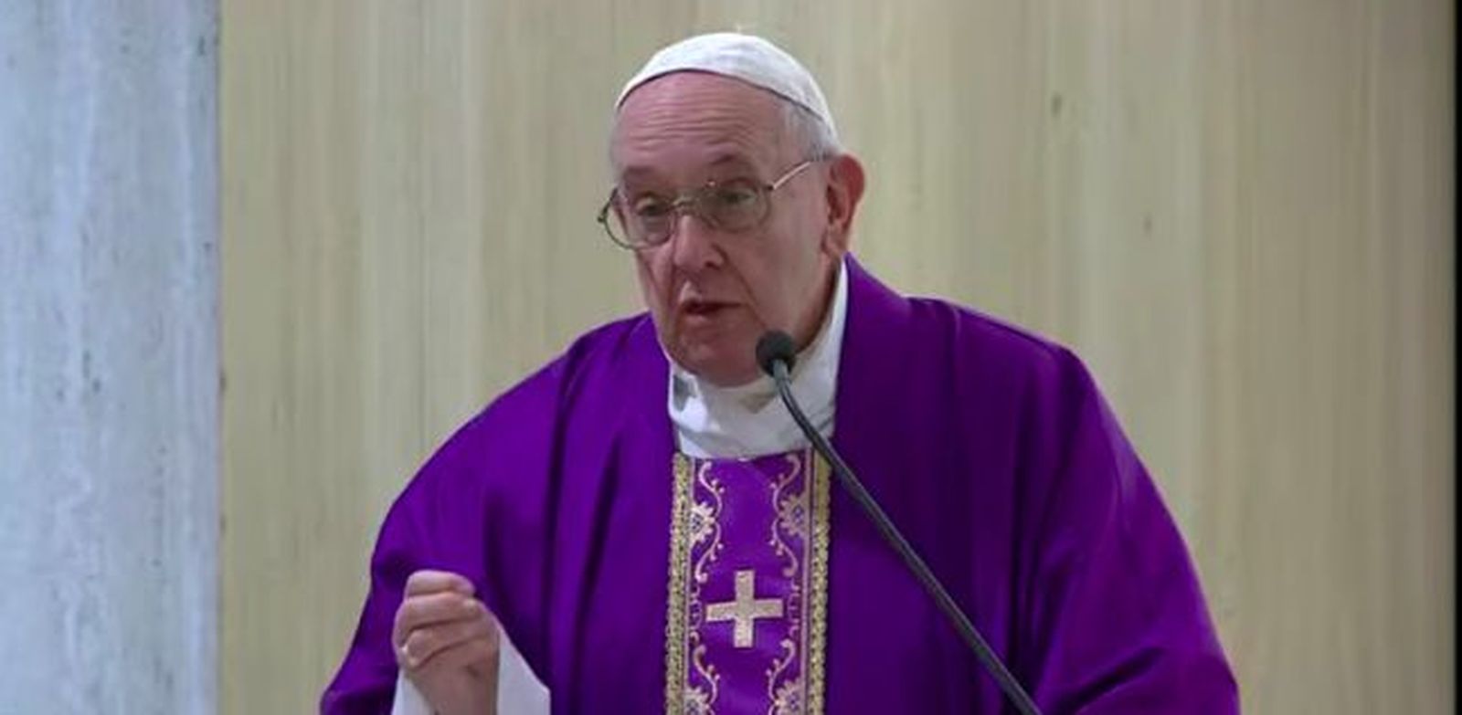 Francisco, durante su homilía de hoy