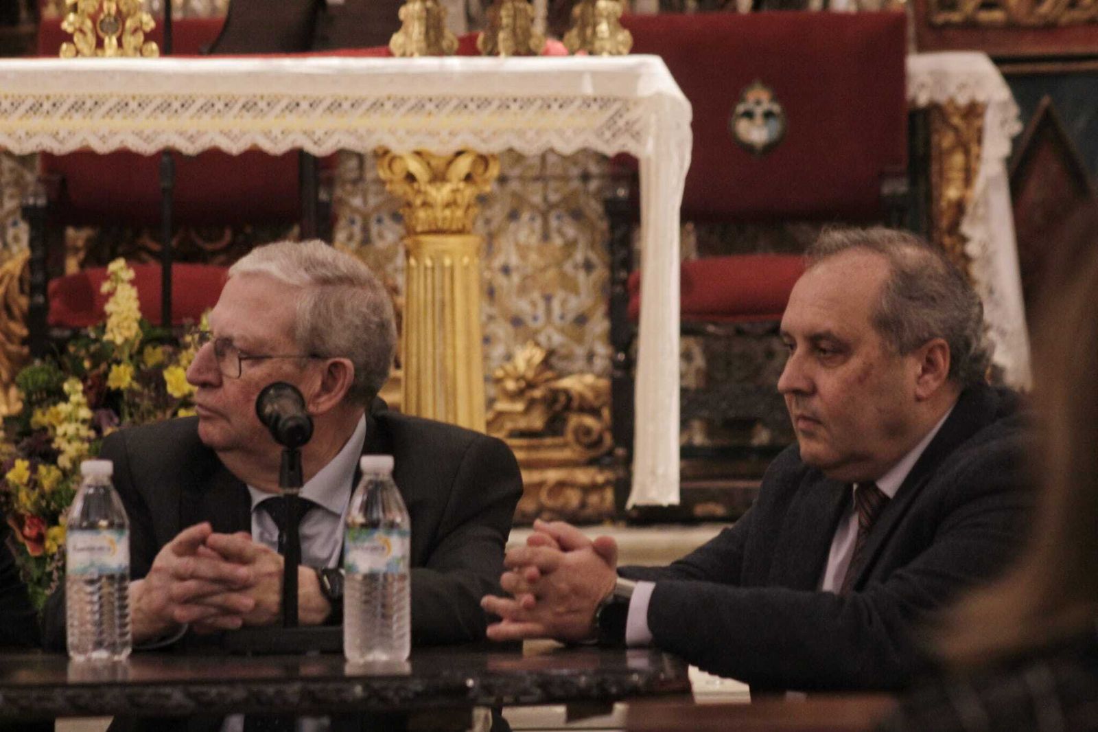 Francisco Vélez de Luna (izquierda) y Joaquín de la Peña Fernández